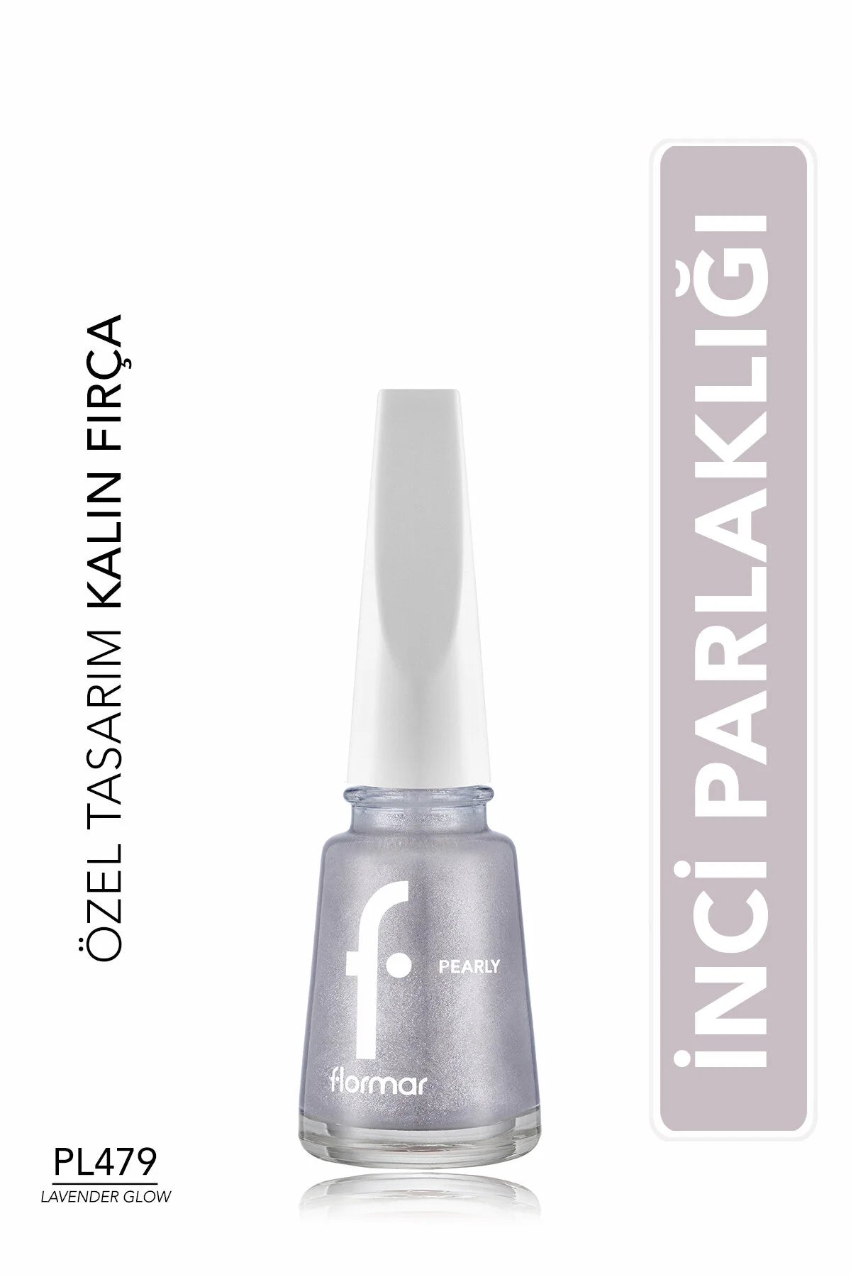 Flormar Pearly Oje Lavender Glow önden görünüm