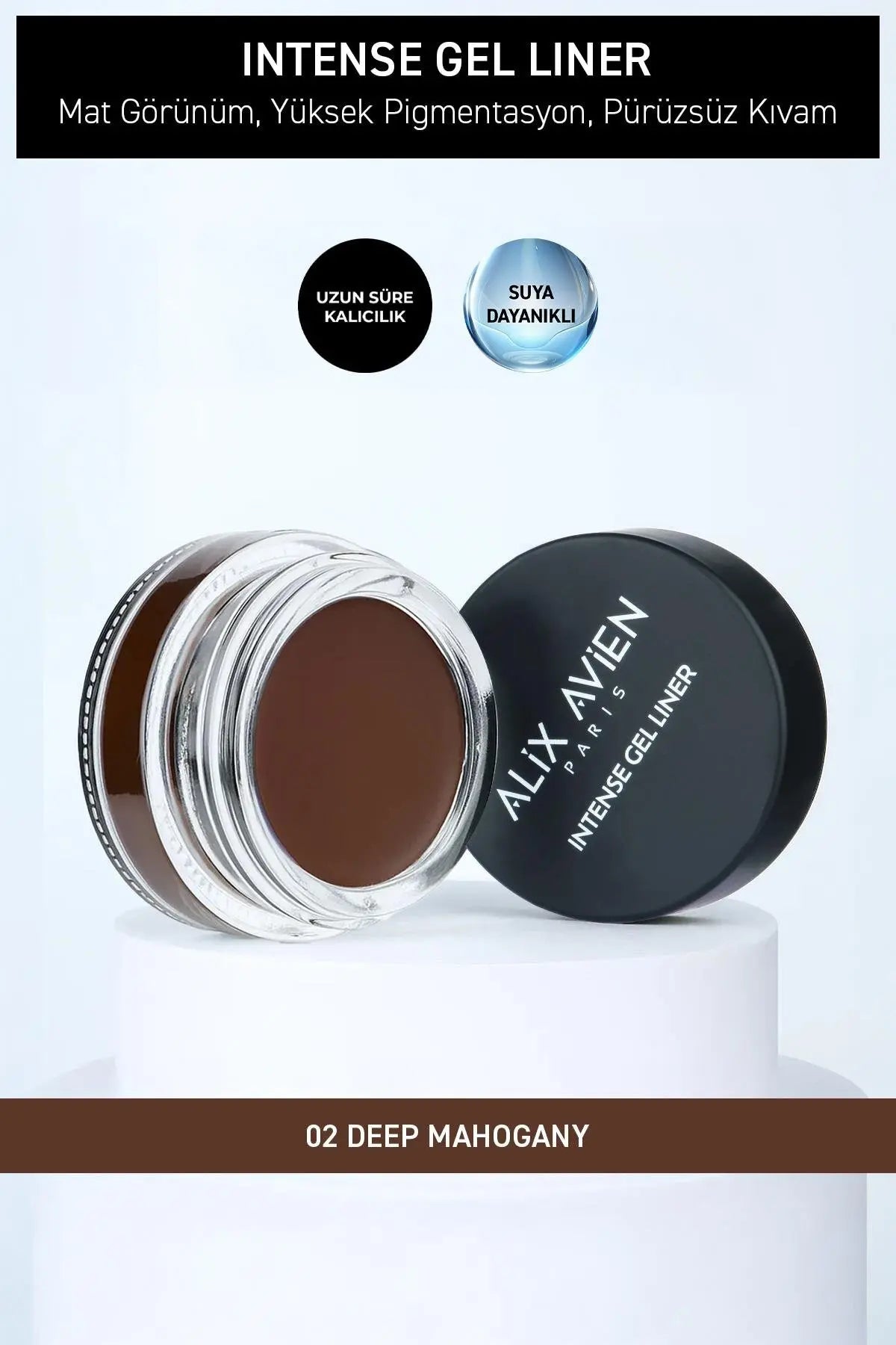 Alix Avien Intense Gel Liner 02 Deep Siyah Jel Eyeliner