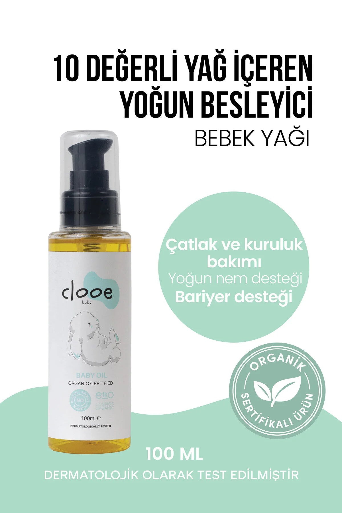 Clooe bebek yağı damlalık başlık detay