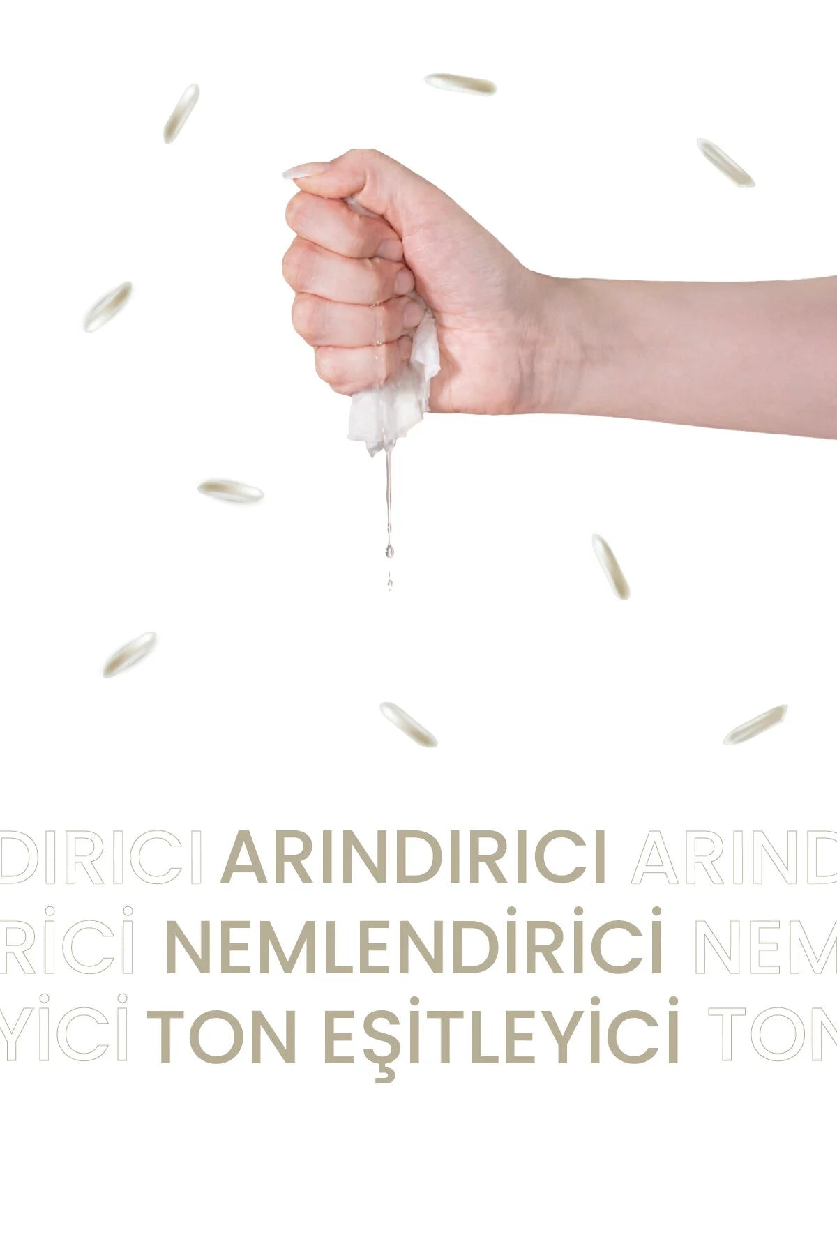 Dermal Pirinç Özlü Tek Kullanımlık Kağıt Yüz Maskesi (Rice)