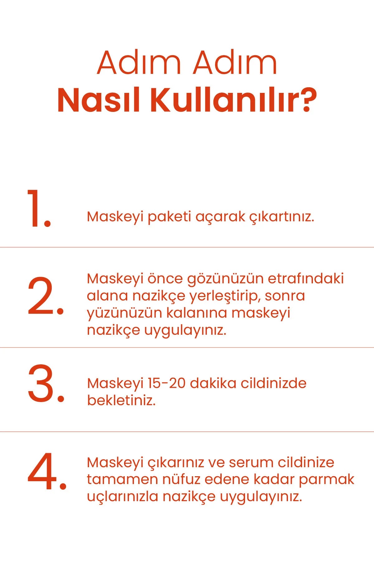 Dermal Kırmızı Özlü Tek Kullanımlık Kağıt Yüz Maskesi