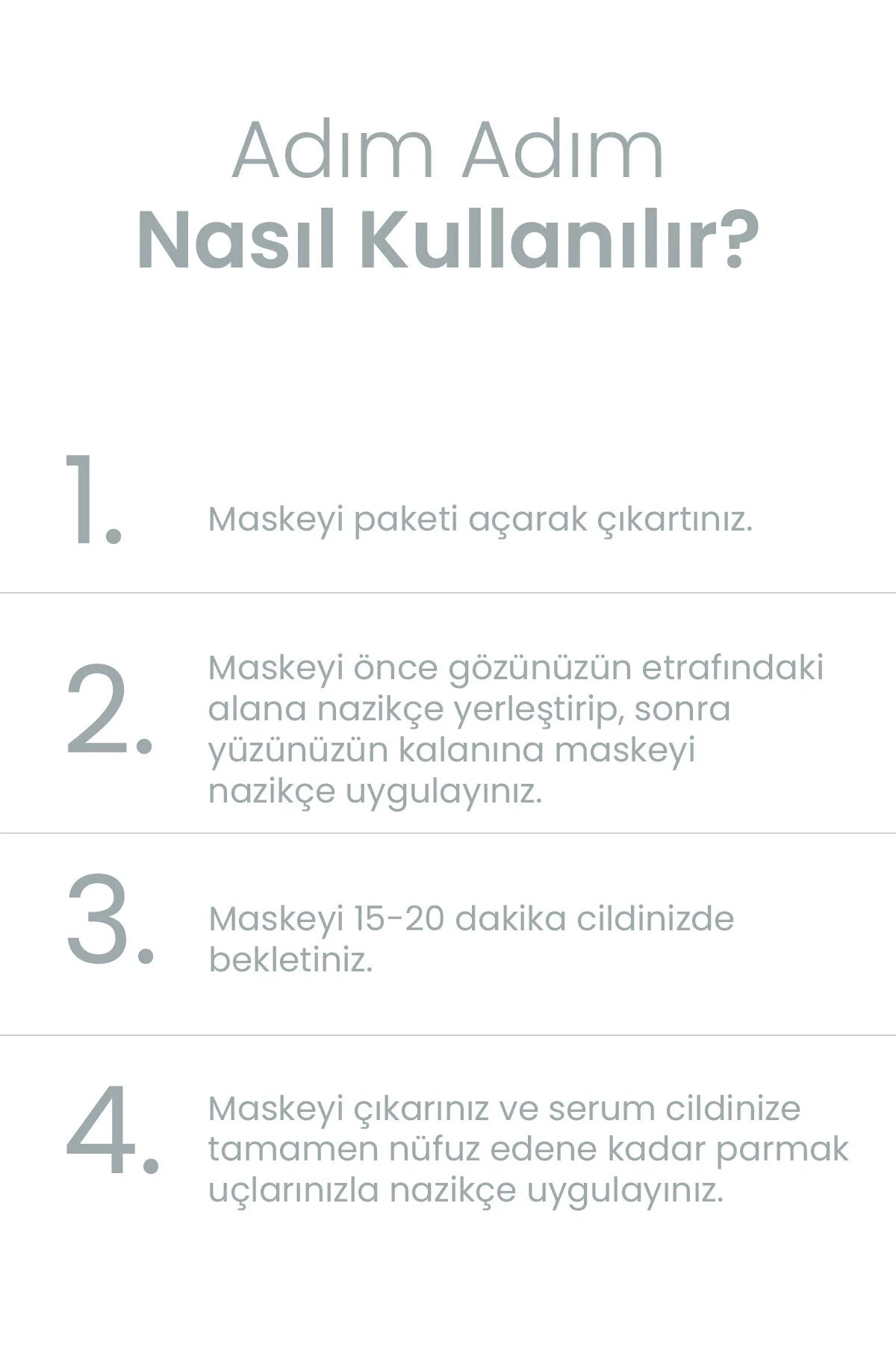 Dermal Platin Özlü Tek Kullanımlık Kağıt Yüz Maskesi