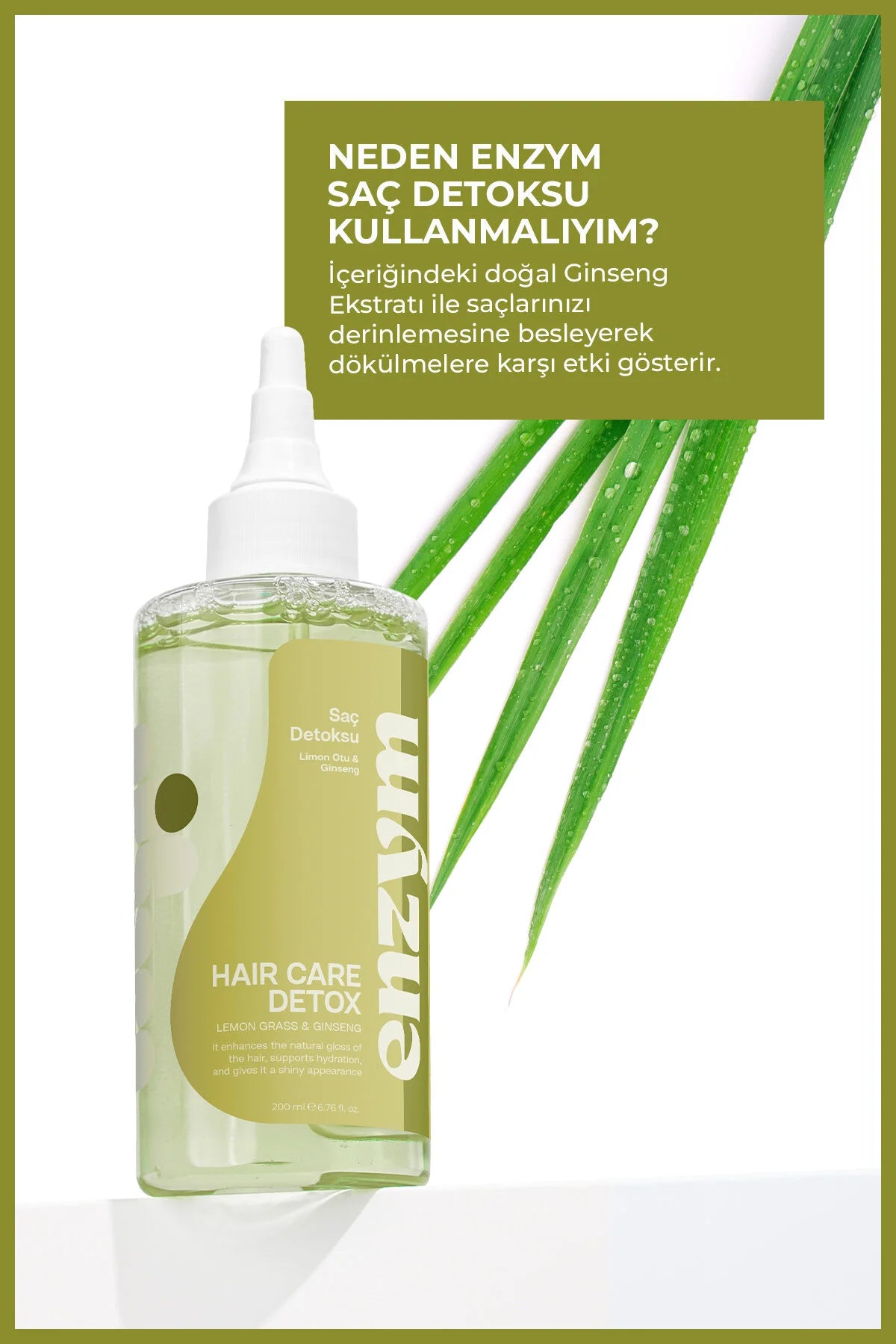 Enzym Cosmetics Limon Otu & Ginseng Saç Toniği 200 ml