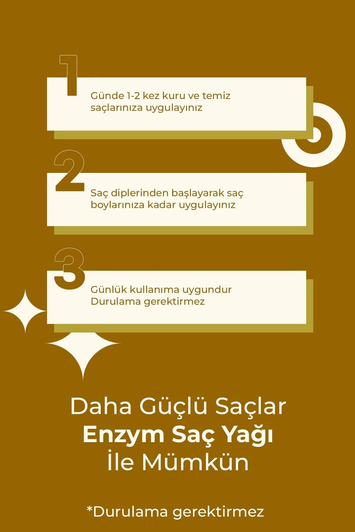 Enzym Cosmetics Macadamia & Biberiye Saç Bakım Yağı 100 ml
