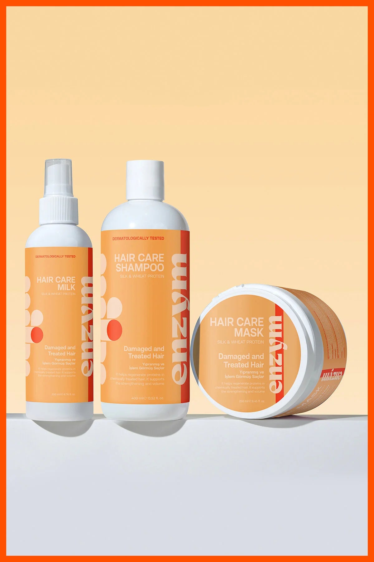 Enzym Cosmetics Kuru & Yıpranmış Saçlar İçin Tuzsuz Şampuan 400 ml