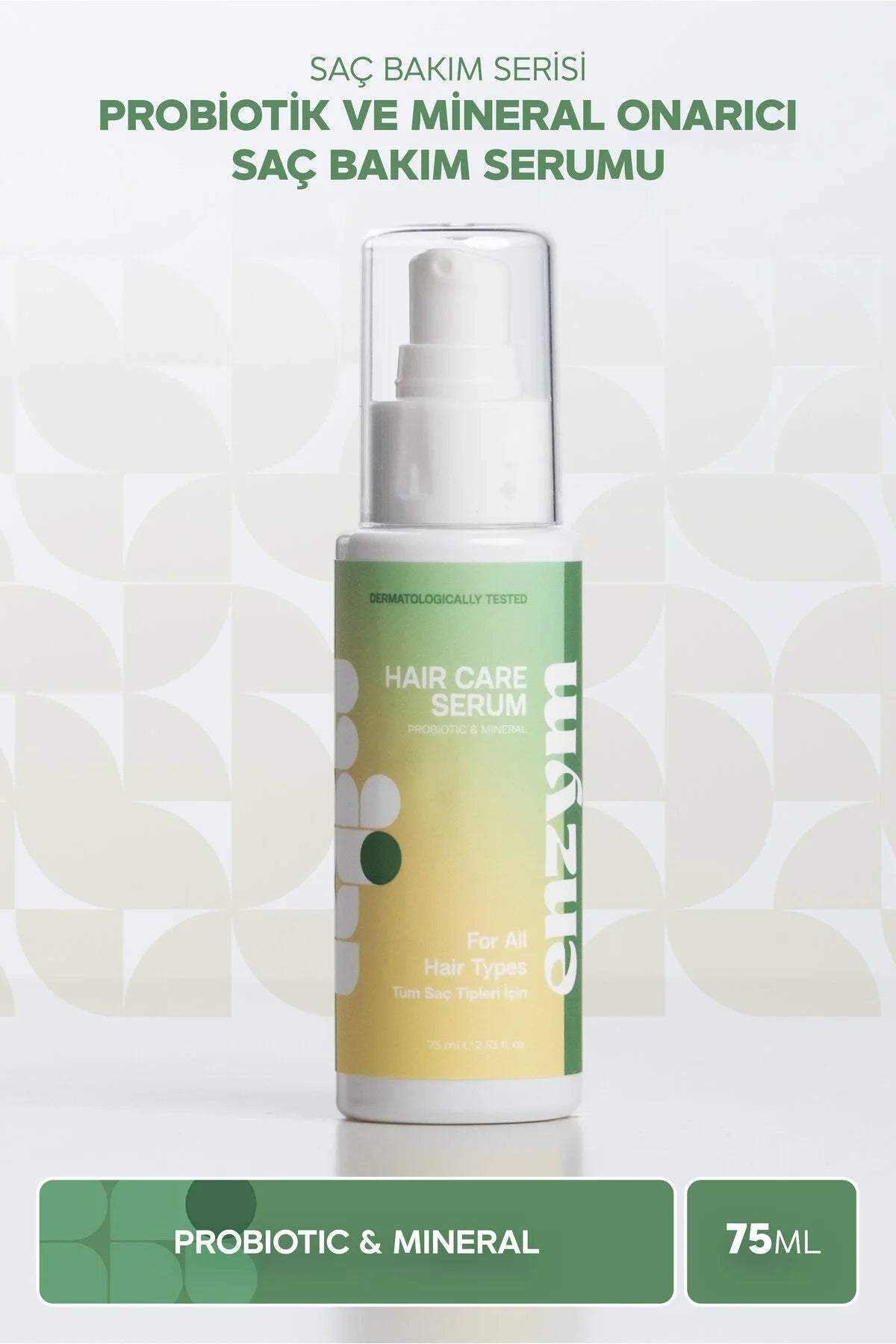 Enzym Cosmetics Probiyotik & Mineral Onarıcı Saç Serumu 75 ml