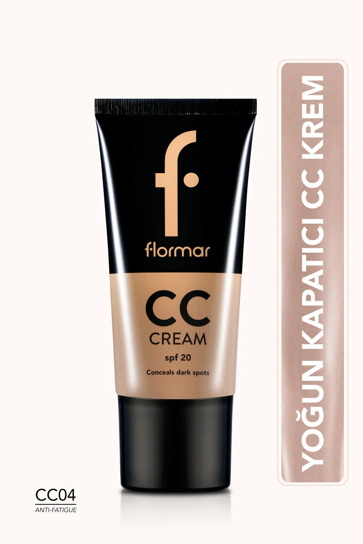 Flormar Belirgin İzler İçin Yoğun Kapatıcı CC Krem – CC04 Antifatigue