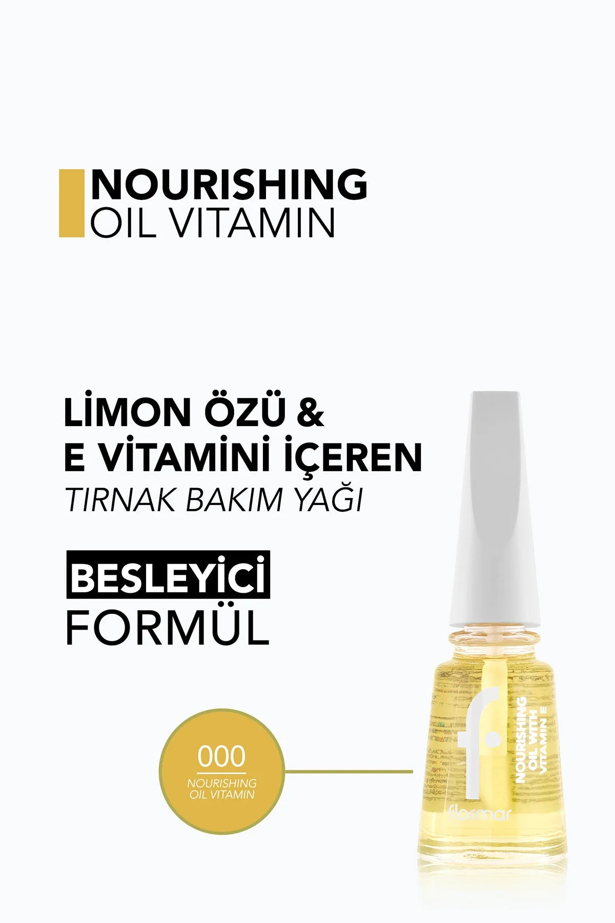 Flormar Tırnak Bakım Yağı Nourishing Oil detay görünüm