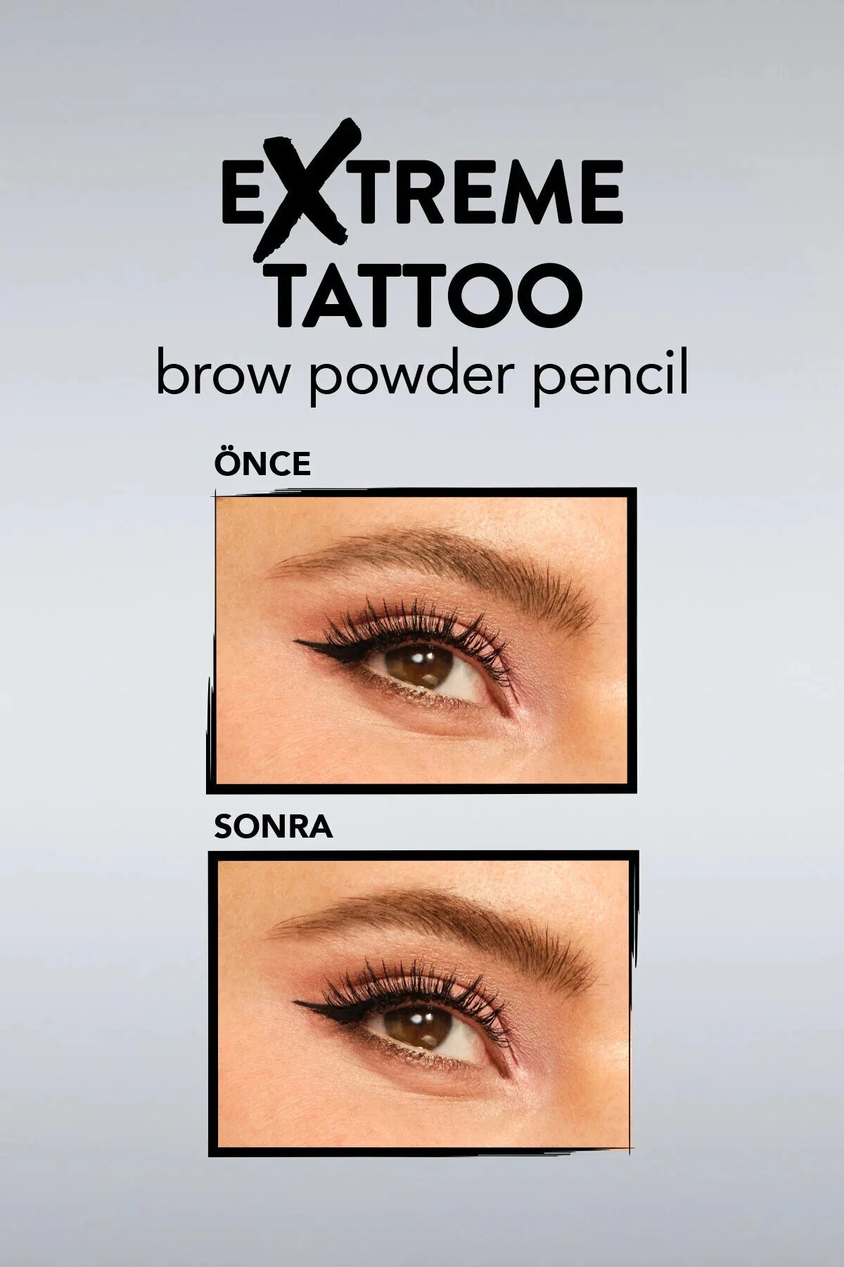 Flormar Extreme Tattoo Pudra Bitişli Fırçalı Kaş Kalemi ürün detay görseli