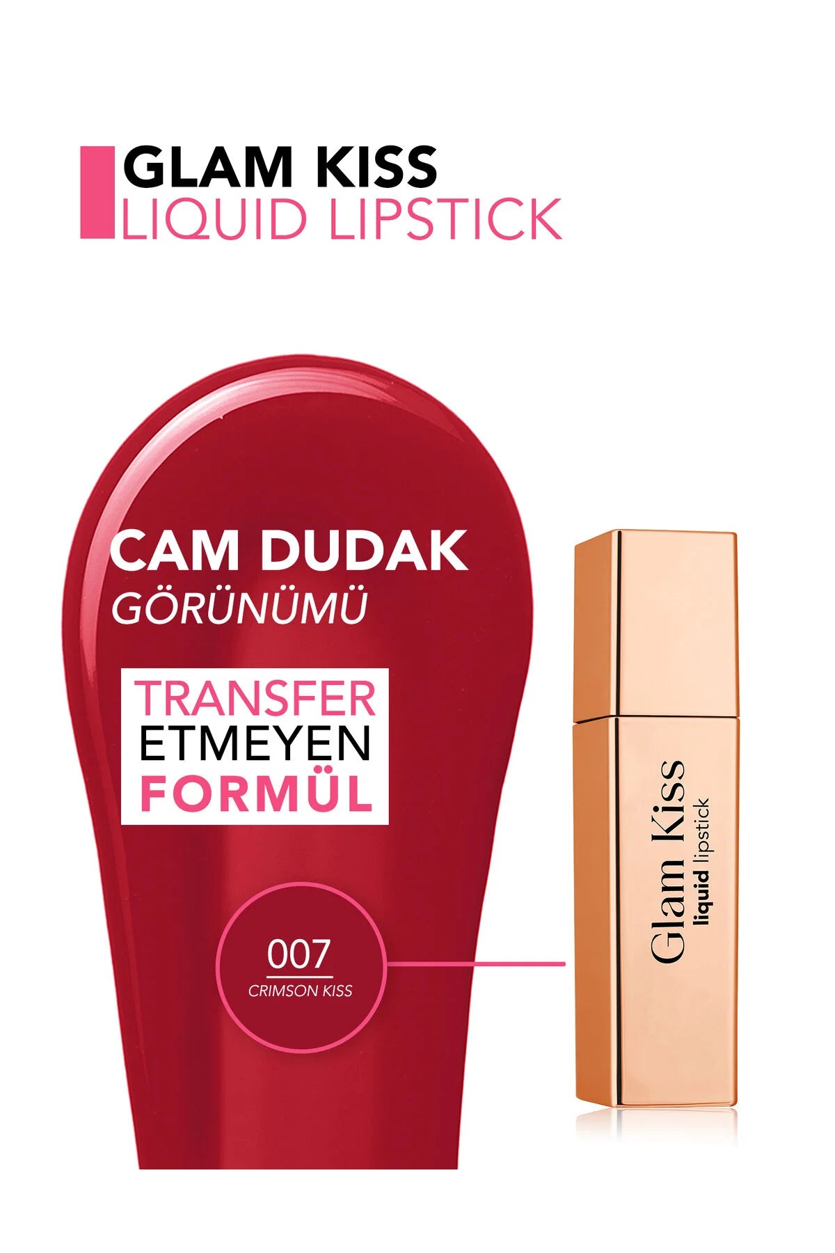 Flormar Glam Kiss Ruj Crimson Kiss ambalaj görünümü