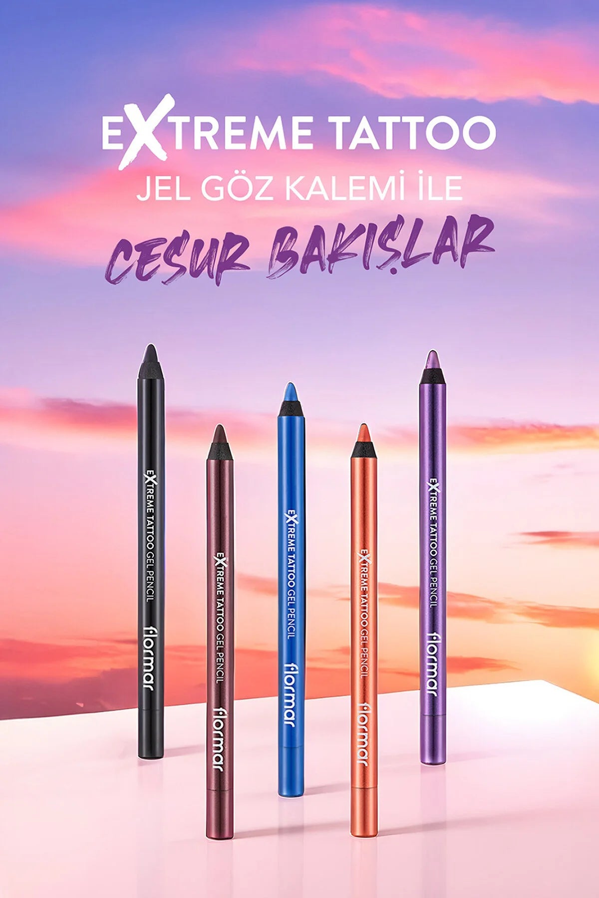 Flormar Extreme Tattoo Gel Pencil doku yakın çekim