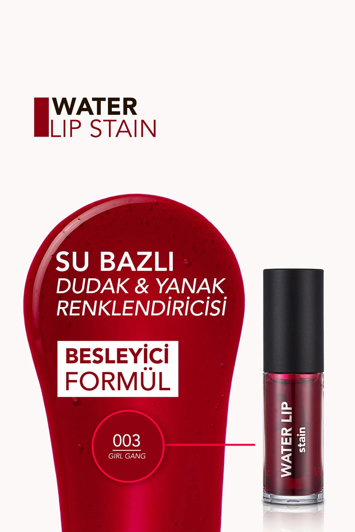 Flormar Water Lip Stain Girl Gang detay görünüm