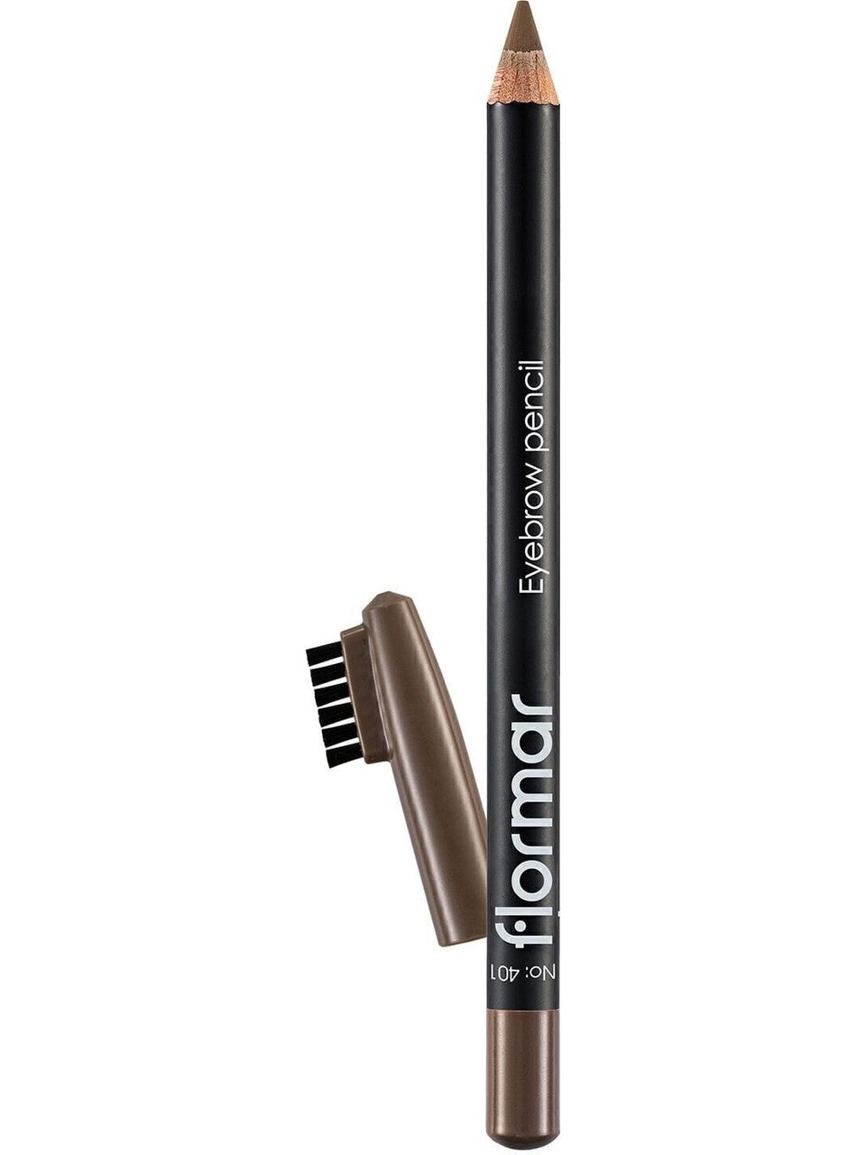 Flormar Eyebrow Pencil Kaş Kalemi 401 Beige arka etiket içerik listesi