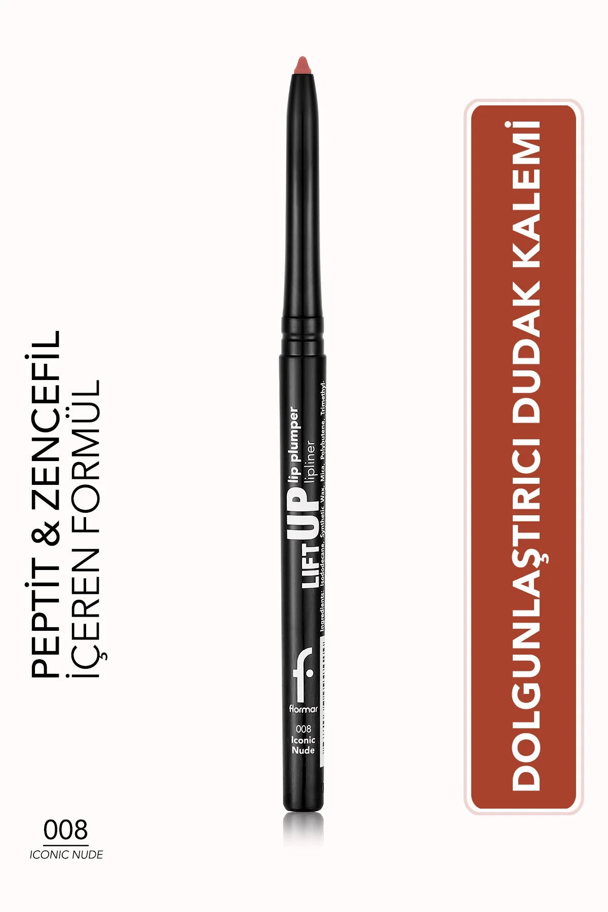 Flormar Lift Up Lipliner 008 Iconic Nude dudak kalemi ürün görünümü