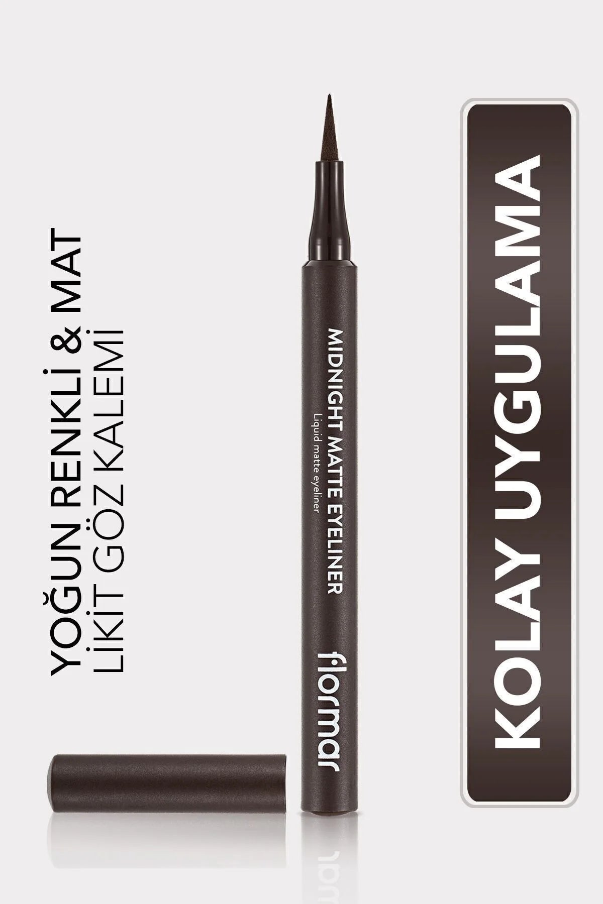 Flormar Midnight Matte Eyeliner Brown önden görünüm