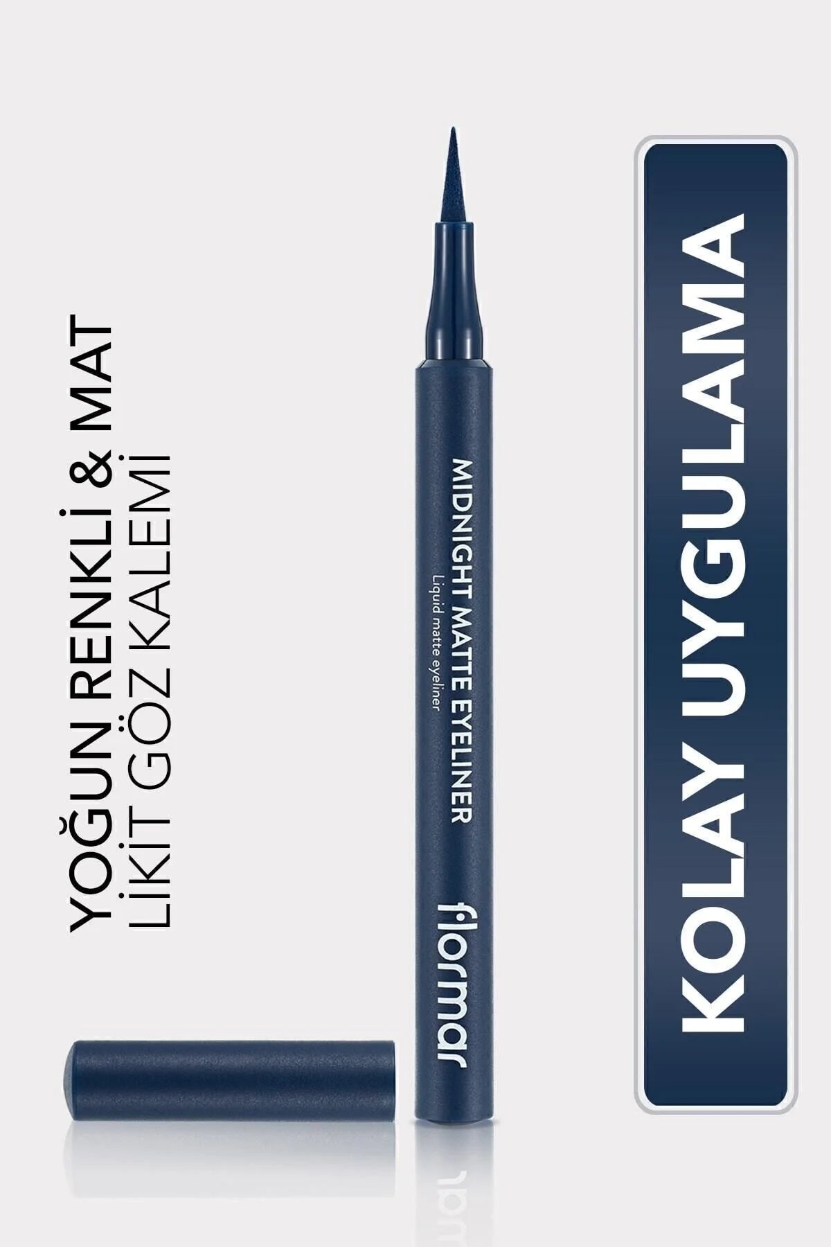 Flormar Midnight Matte Eyeliner Dark Blue önden görünüm