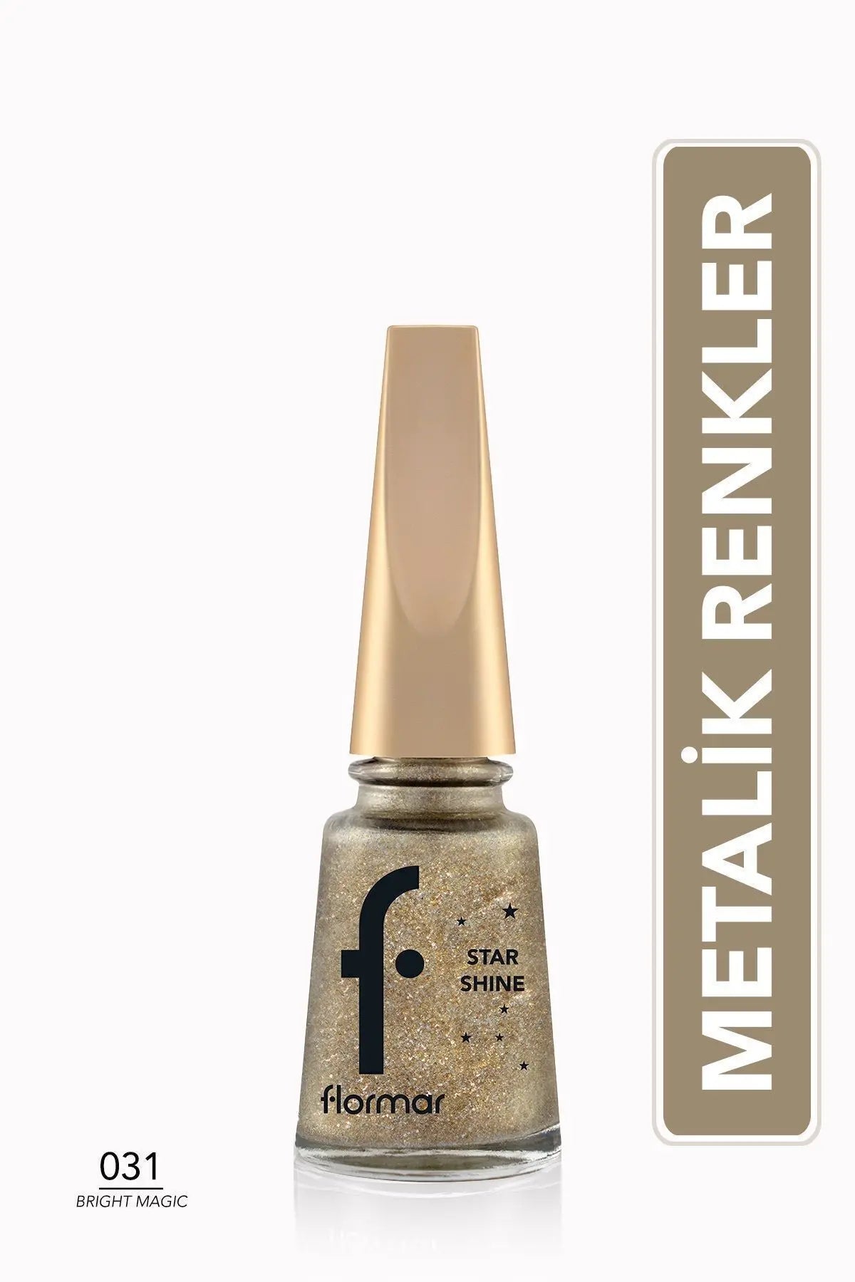 Flormar Star Shine Yüksek Pigmentli Metalik Parlak Oje – 031 Bright Magic