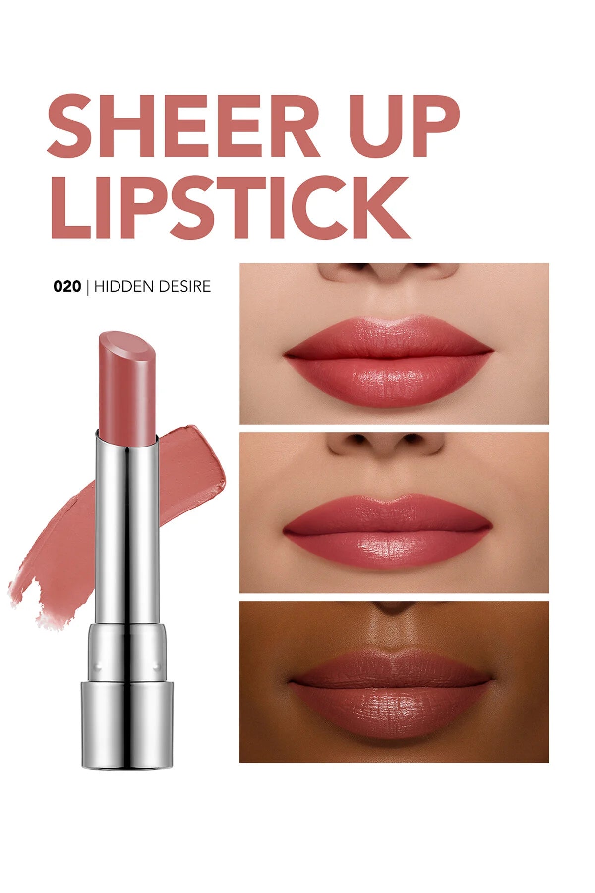 Flormar Sheer Up Nemlendirici Parlak Ruj – SLS-020 Hidden Desire