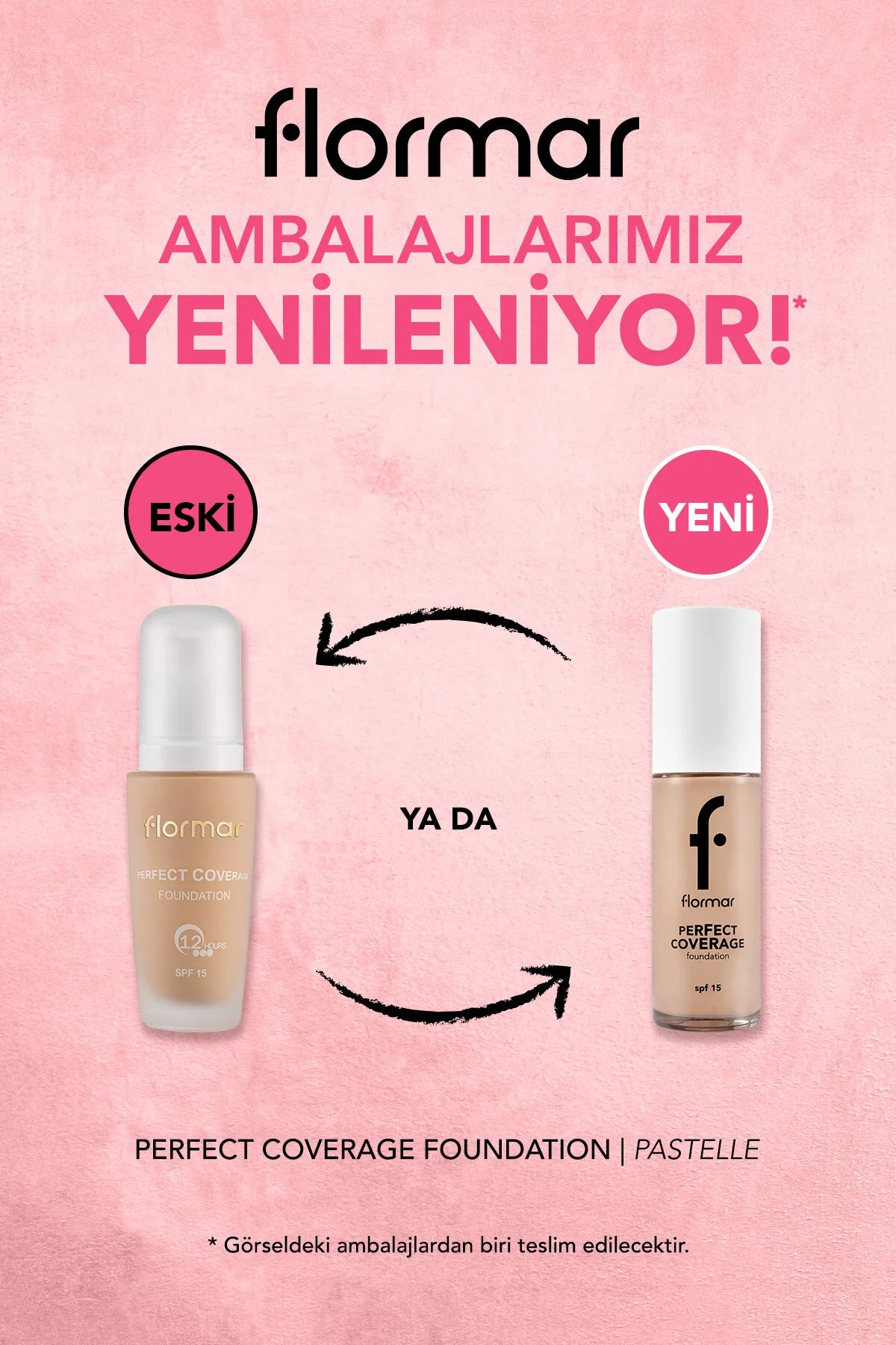 Flormar Perfect Coverage Yüksek Pigmentli & Yarı Parlak Bitişli SPF15 Fondöten – 101 Pastelle
