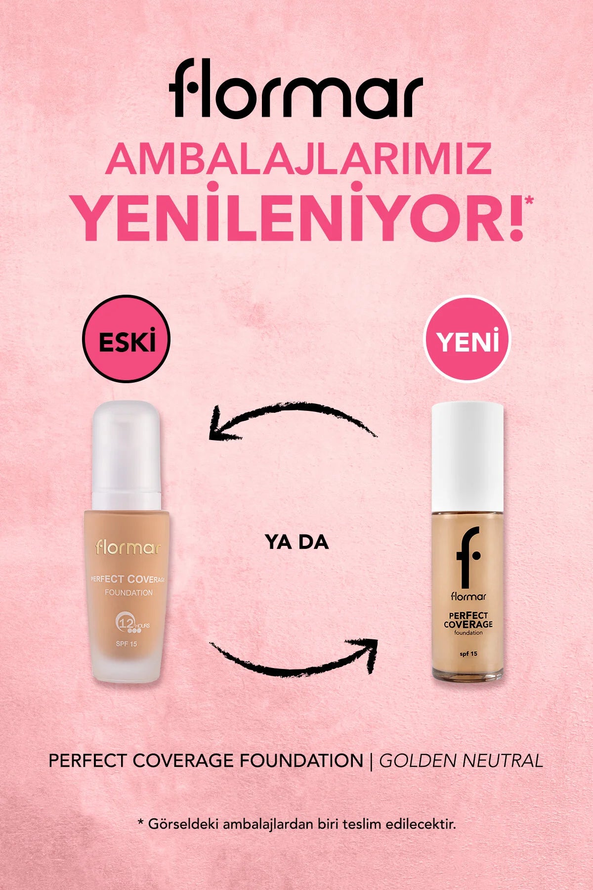 Flormar Perfect Coverage Fondöten Golden Natural arka etiket içerik listesi