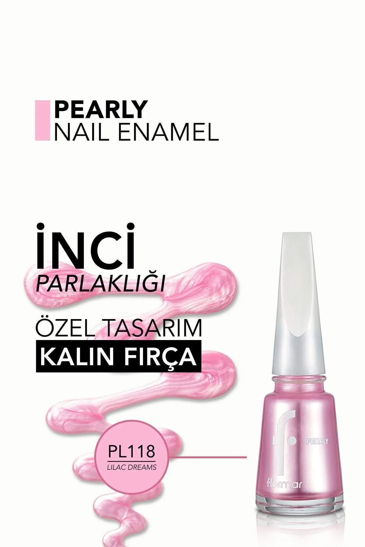 Flormar Pearly Oje Lilac Dreams detay görünüm