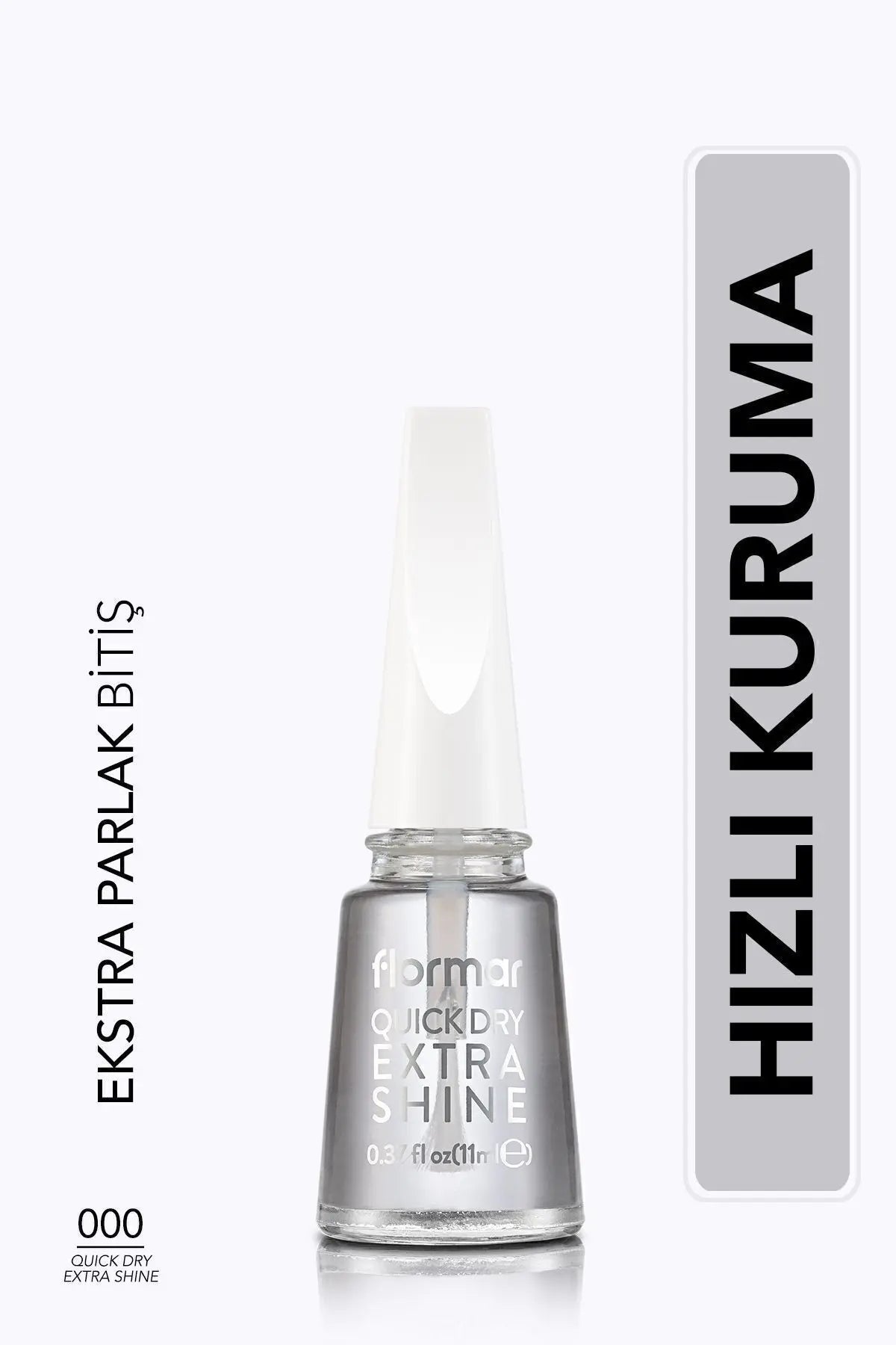 Flormar Quick Dry Extra Shine Top Coat ambalaj görünümü