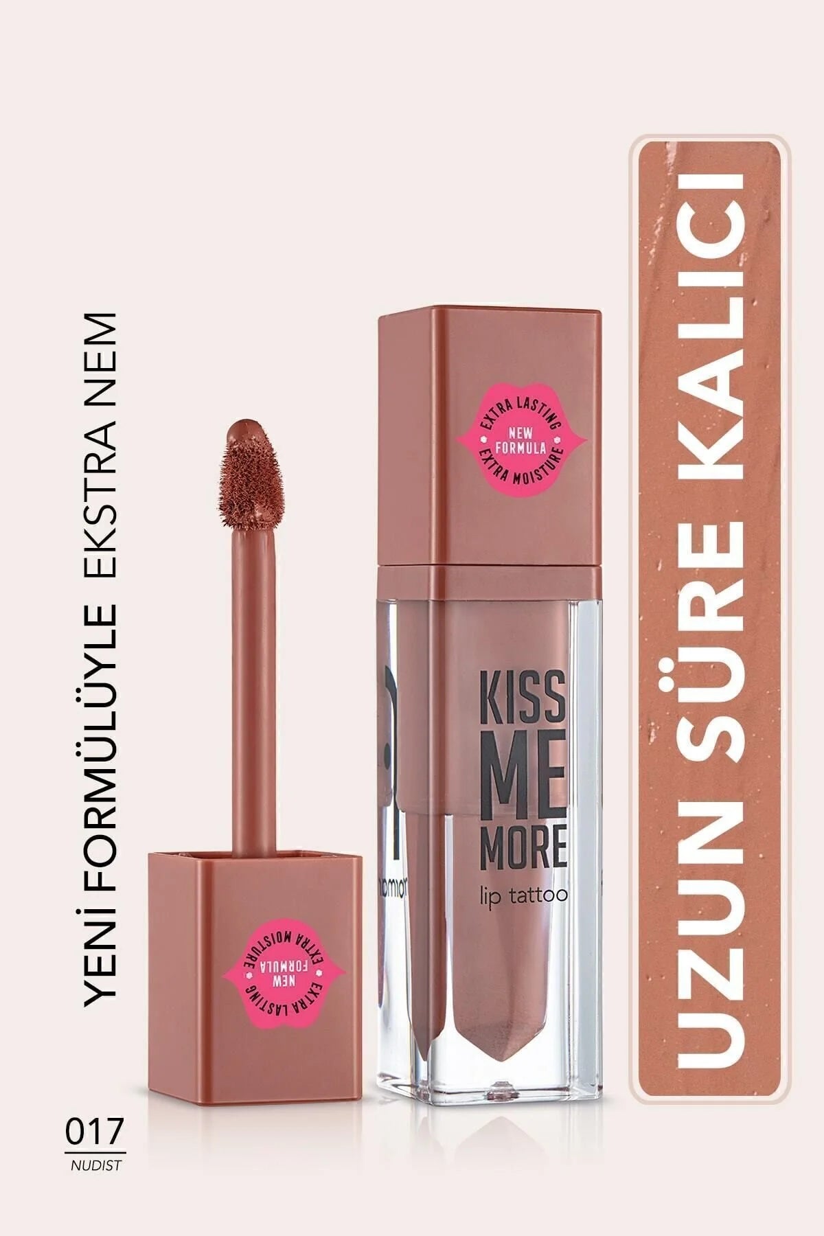 Flormar Kiss Me More Mat Ruj Nudist önden görünüm