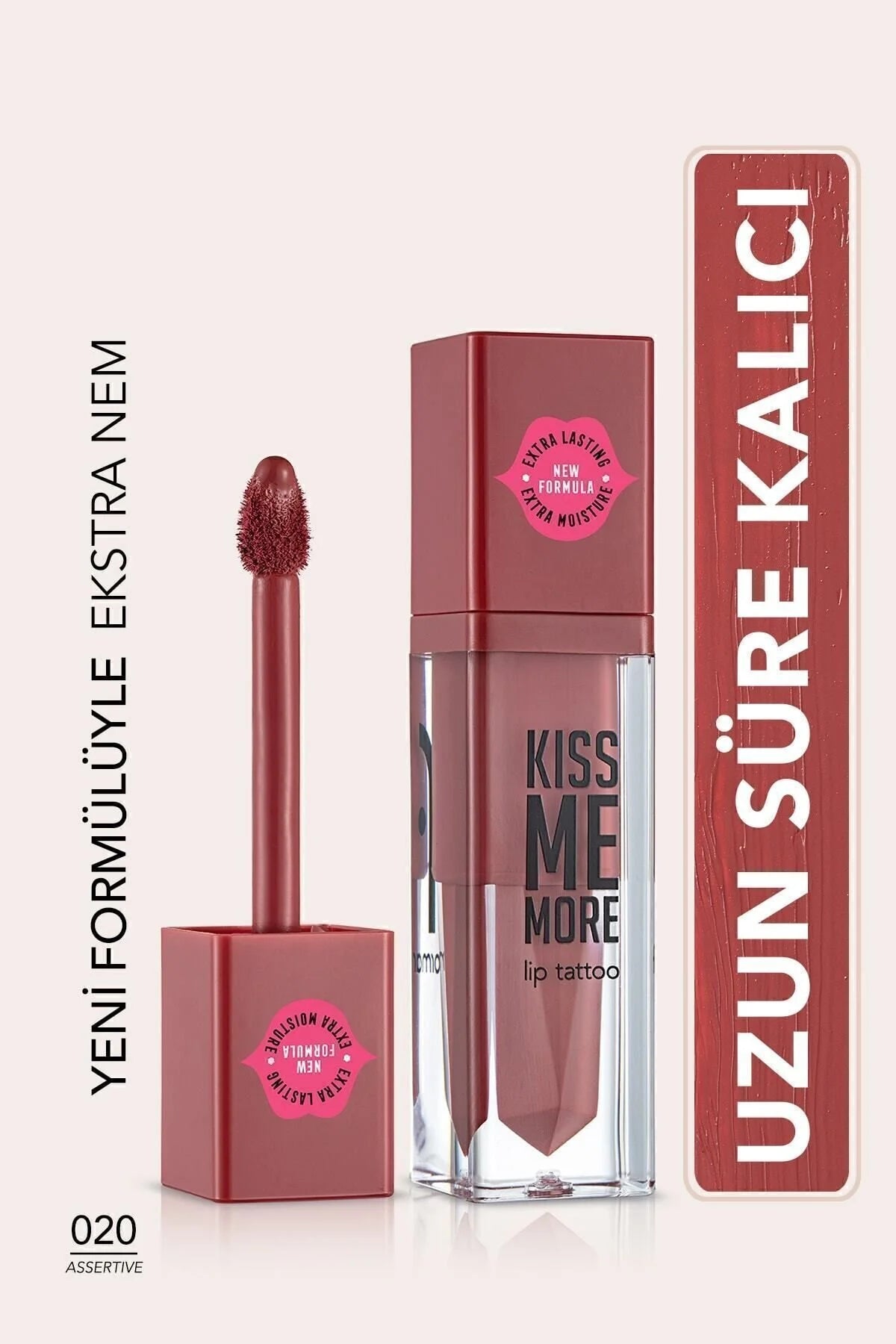 Flormar Uzun Süre Kalıcı Mat Ruj – Kiss Me More – 020 Assertive
