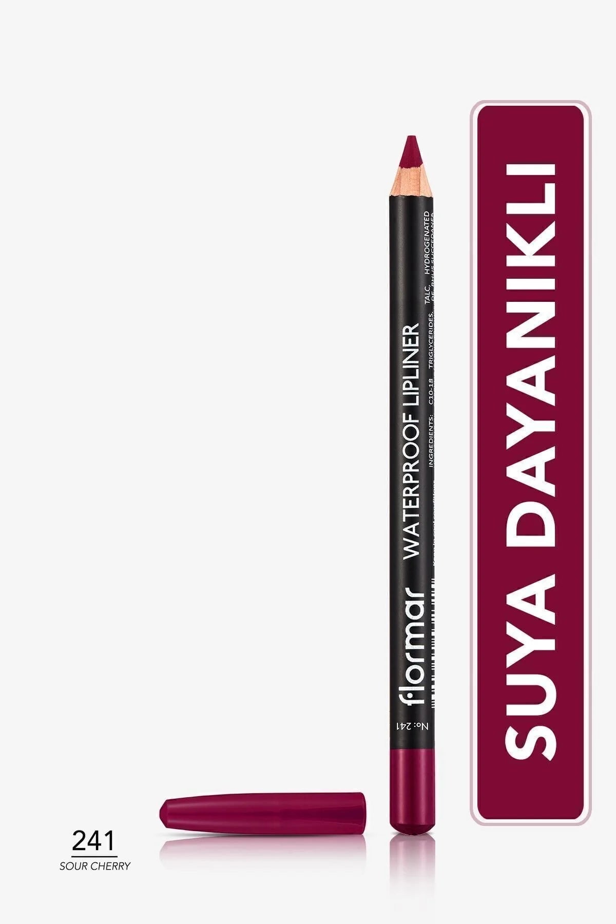 Flormar Suya Dayanıklı Dudak Kalemi – Waterproof Lipliner 241 Sour Cherry