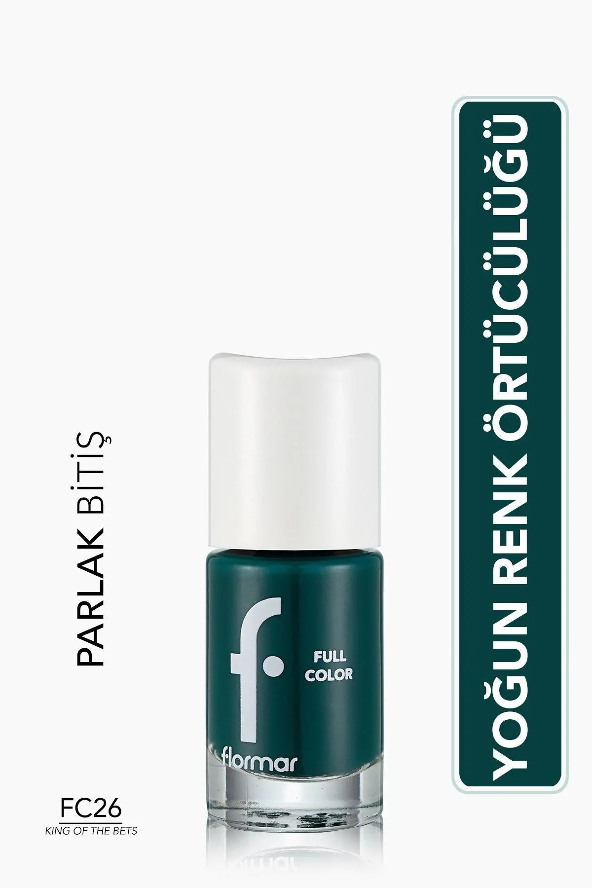 Flormar Full Color Yoğun Pigmentli Parlak Oje – FC26 King Of The Bets