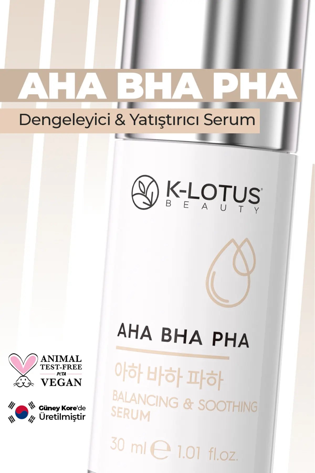 K-Lotus Beauty AHA BHA PHA Onarıcı Arındırıcı Cilt Serumu