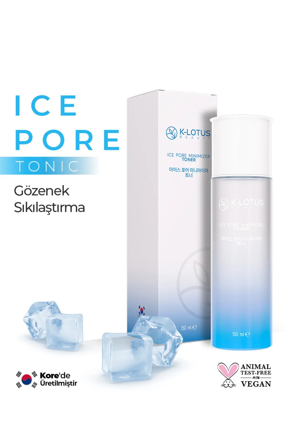 K-Lotus Beauty Ice Pore Minimizer Gözenek Sıkılaştırıcı Tonik 150 ml