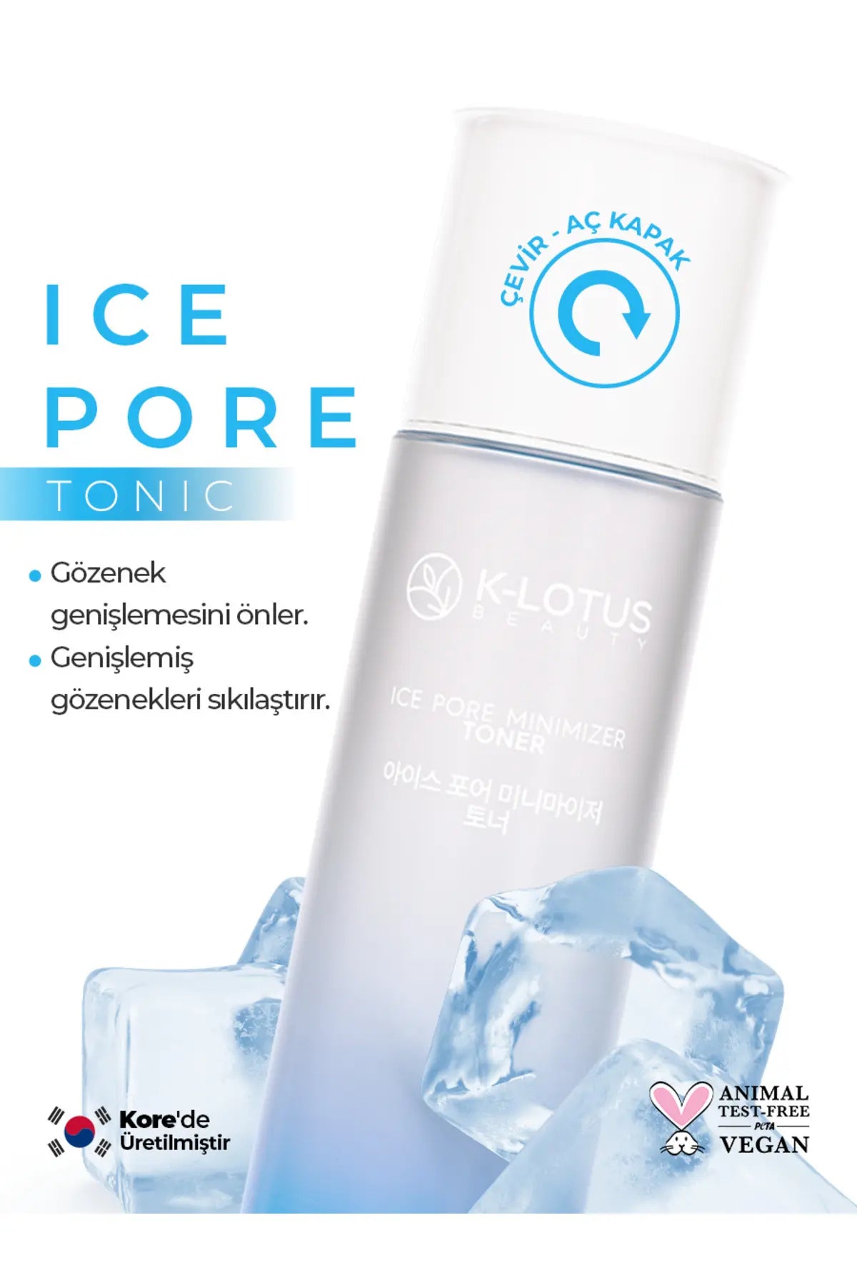 K-Lotus Beauty Ice Pore Minimizer Gözenek Sıkılaştırıcı Tonik 150 ml