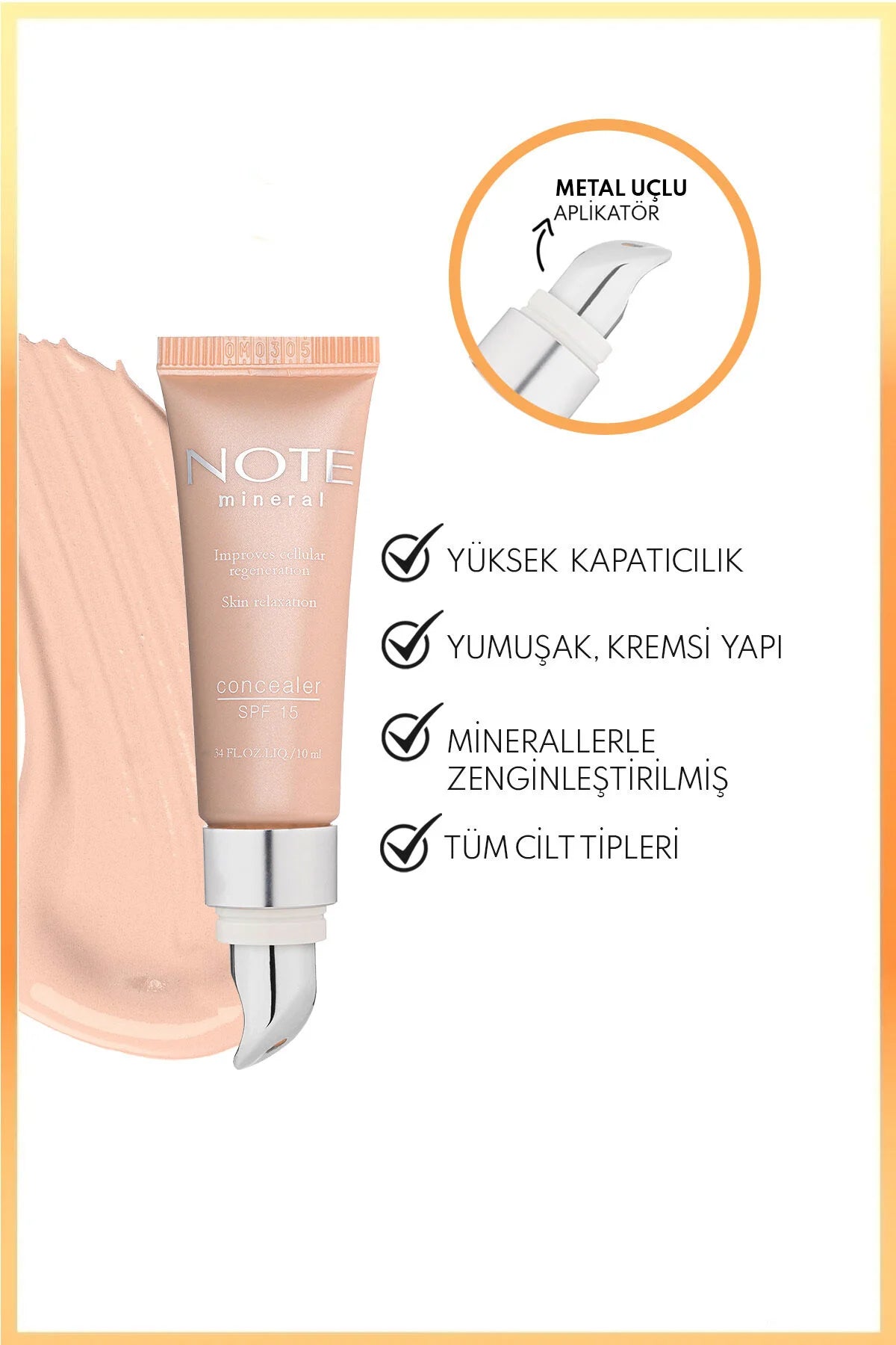 Note Mineral Concealer SPF 15 Göz Altı Kapatıcısı 201