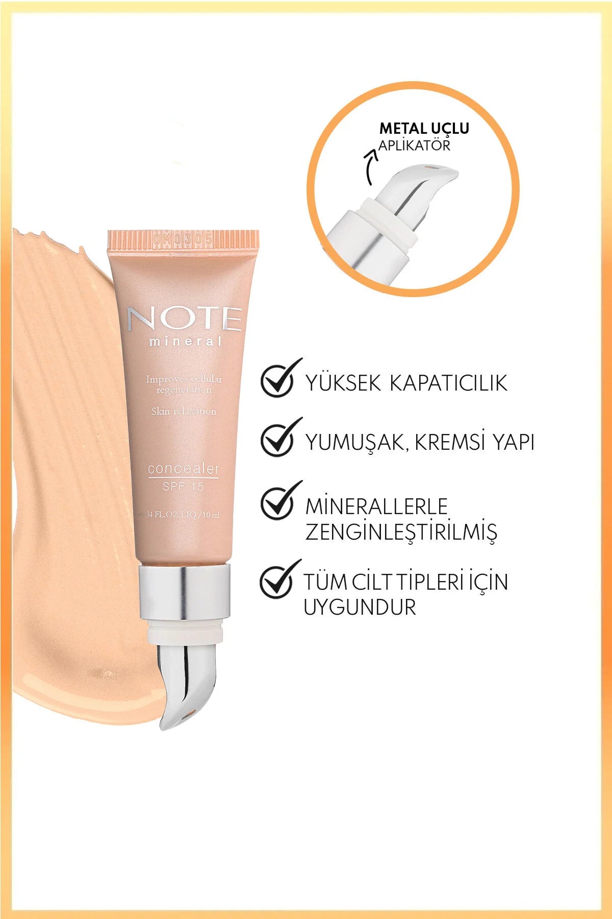Note Mineral Concealer SPF 15 Göz Altı Kapatıcısı 202