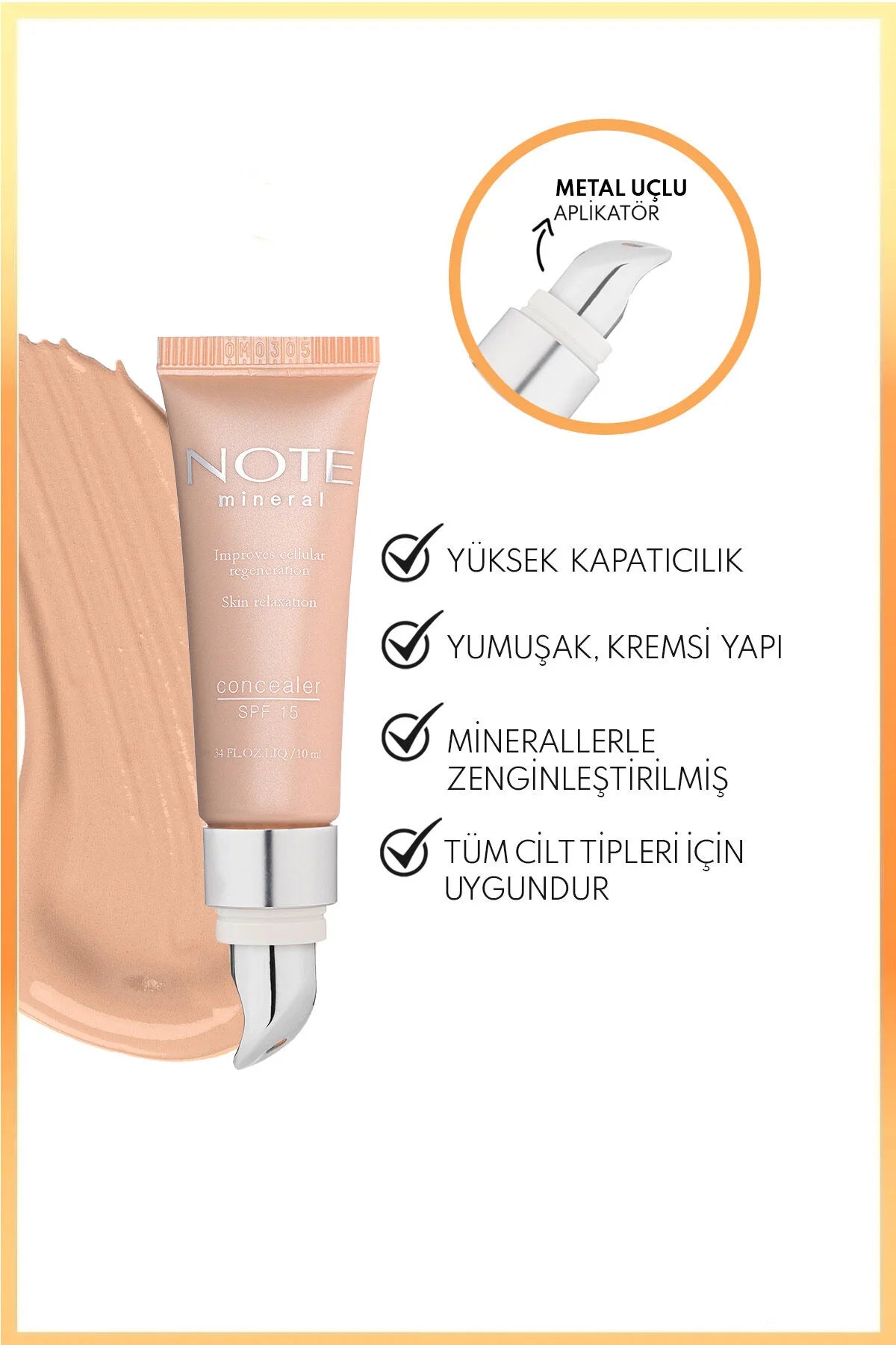 Note Mineral Concealer SPF 15 Göz Altı Kapatıcısı 203