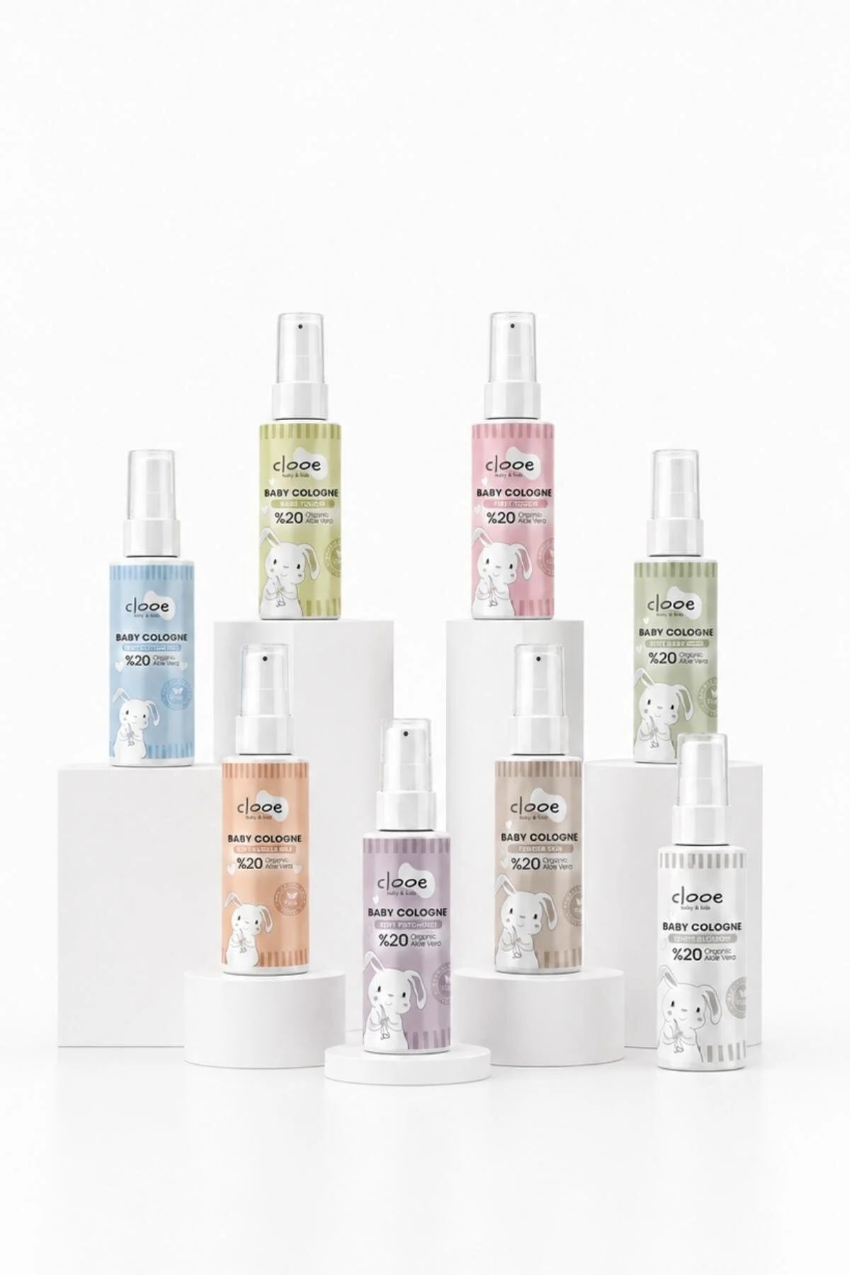 Clooe Vegan Bebek Kolonyası Organik Aloe Vera Özlü – White Blossom 150 ml