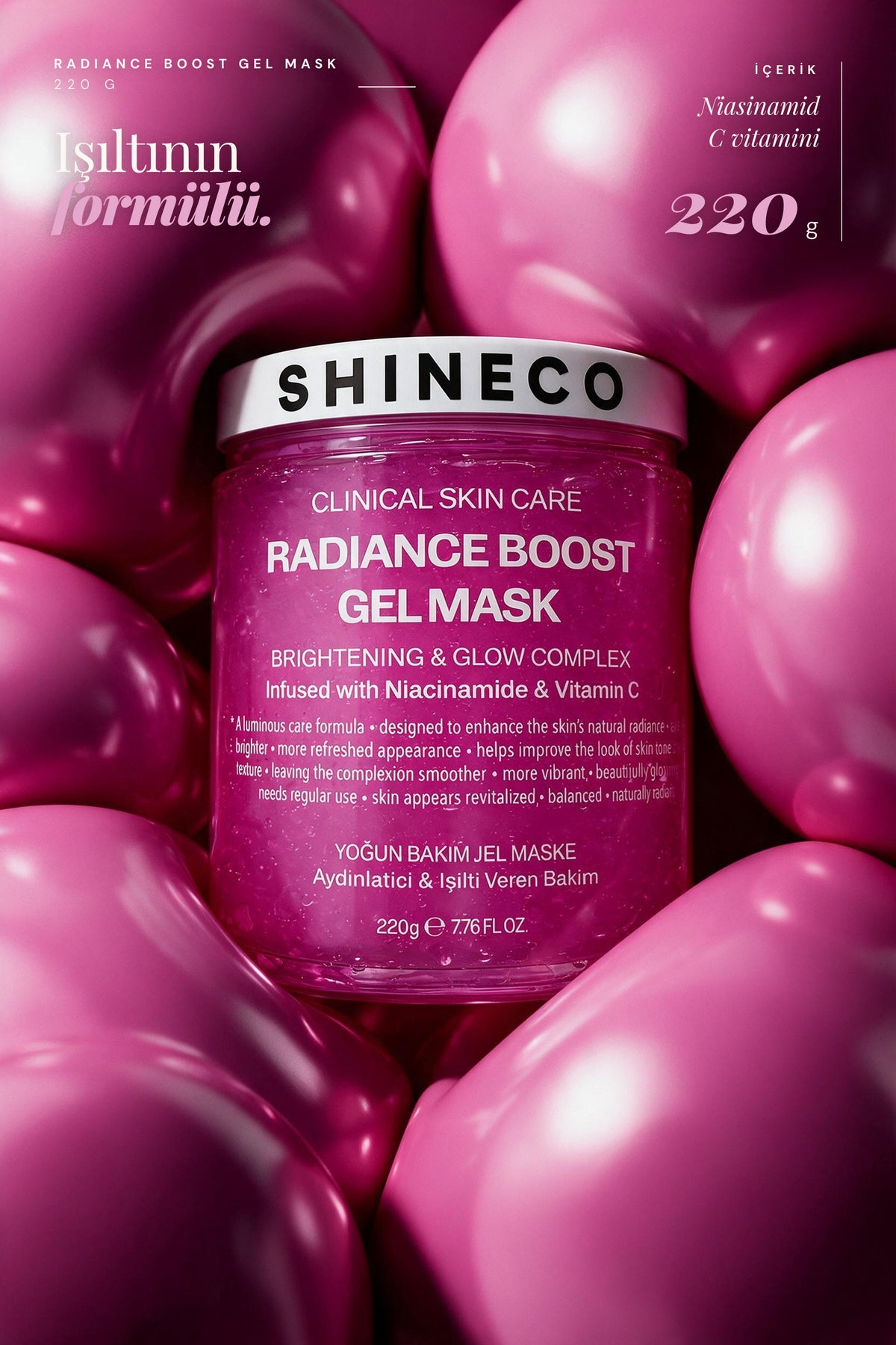 Shineco Aydinlatici Jel Maske 220 ml