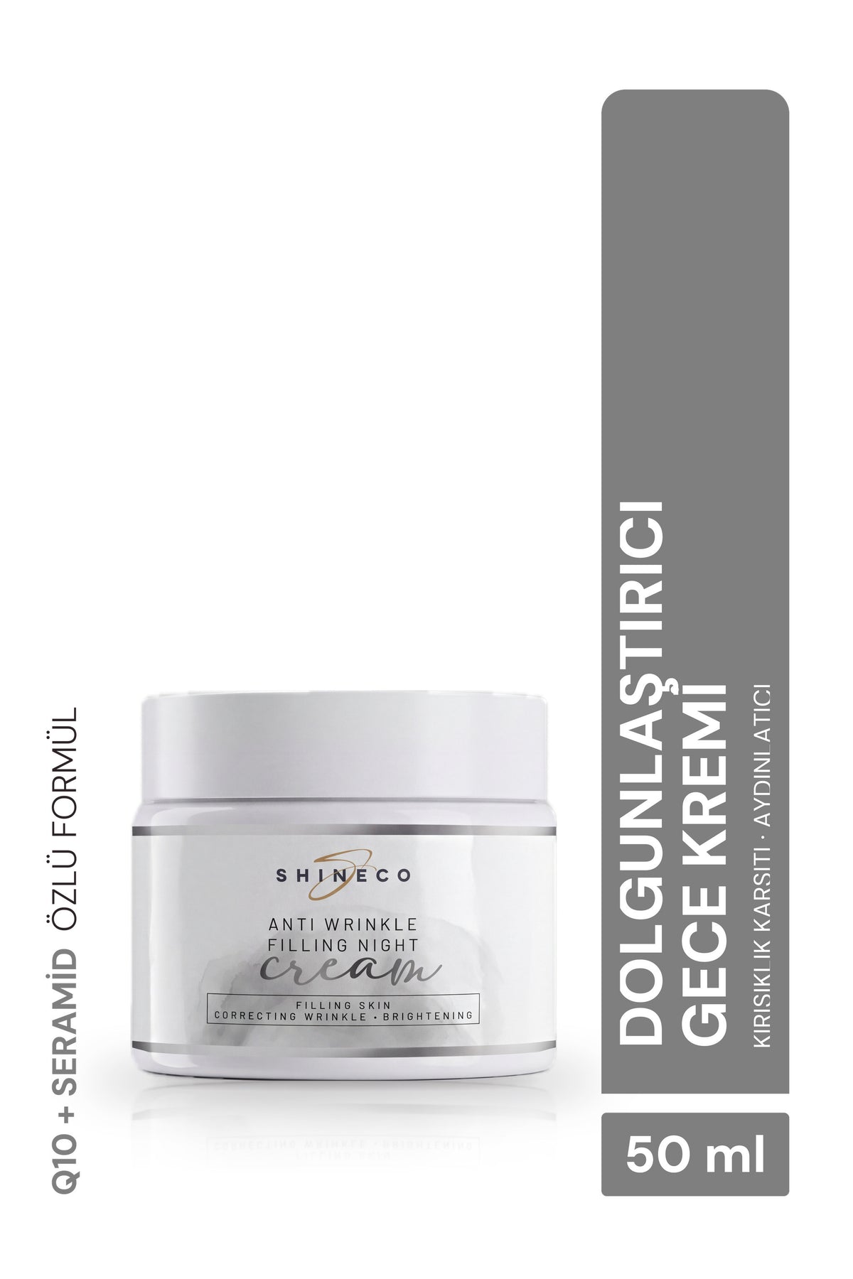 Shineco Kırışıklık Karşıtı Dolgunlaştırıcı Gece Kremi 50 ml