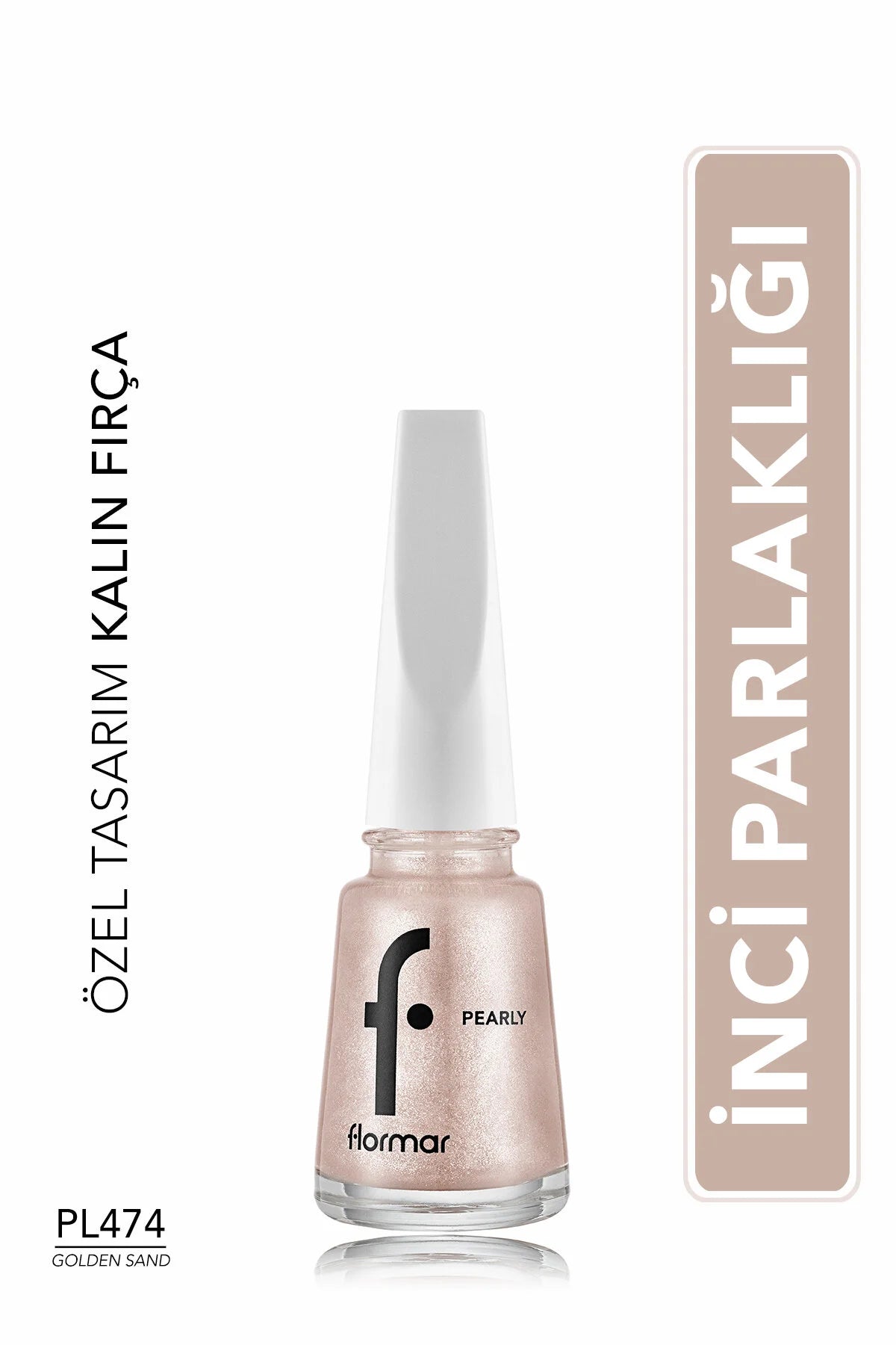 Flormar Pearly Oje Golden Sand önden görünüm