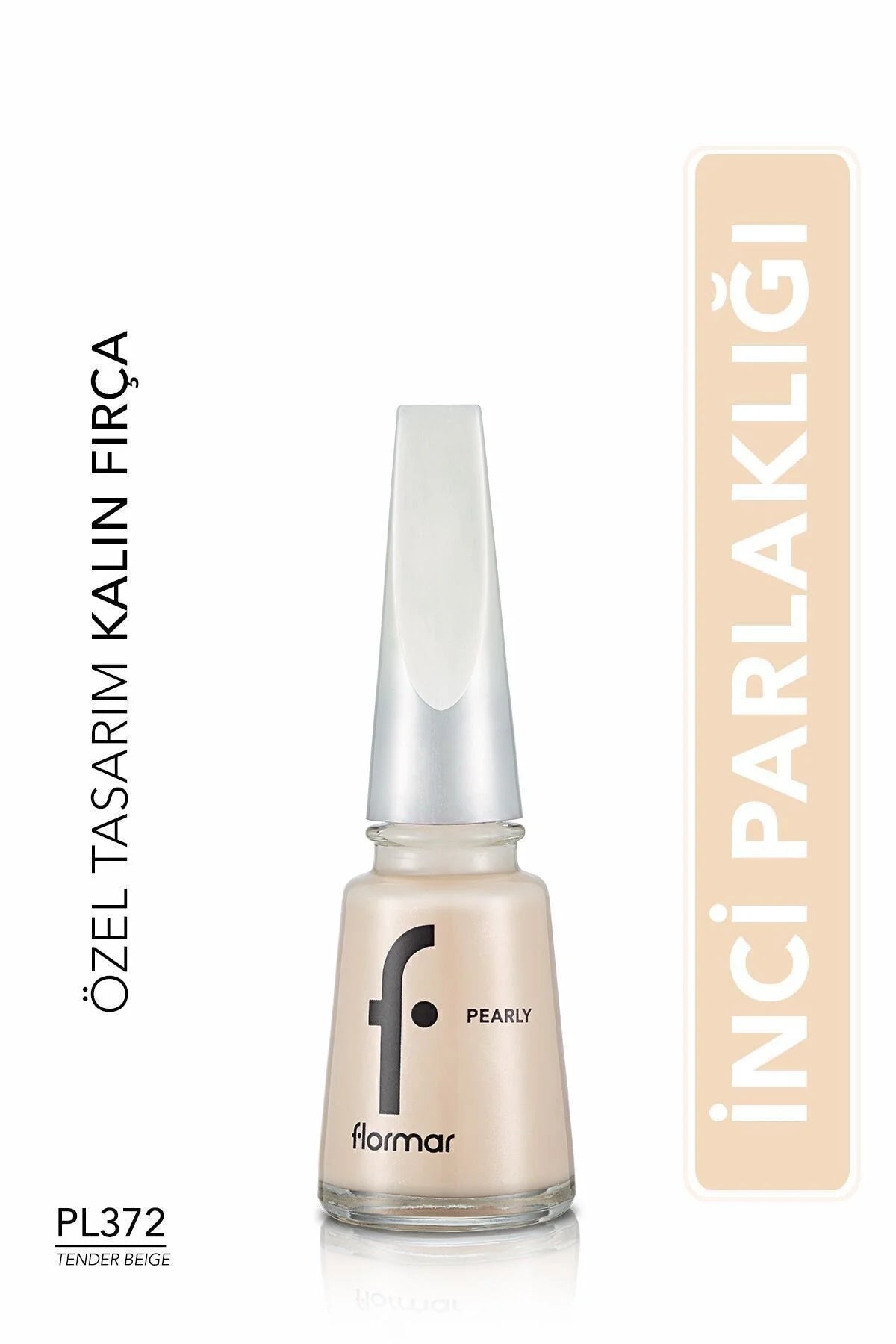 Flormar Pearly Oje PL372 Tender Beige şişe görünümü