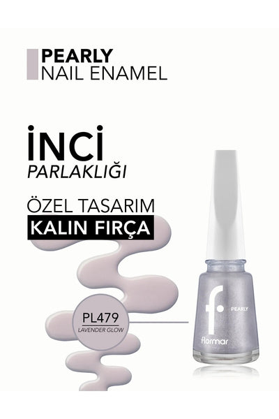 Flormar Pearly Oje Lavender Glow detay görünüm