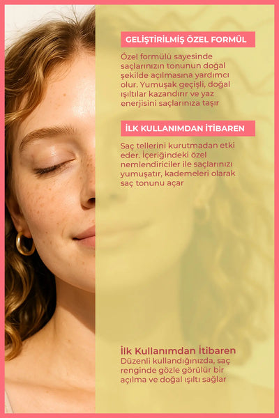 Enzym Cosmetics Miami Beach Papatya Suyu Renk Açıcı Saç Spreyi 200 ml