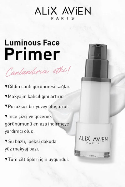 Alix Avien Luminous Face Primer Gözenek Karşıtı Makyaj Bazı 30 ml