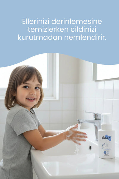 Clooe Organik El Temizleme Köpüğü kullanım görseli