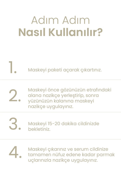 Dermal Pirinç Özlü Tek Kullanımlık Kağıt Yüz Maskesi (Rice)