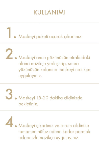 Dermal Pirinç Özlü Tek Kullanımlık Kağıt Yüz Maskesi