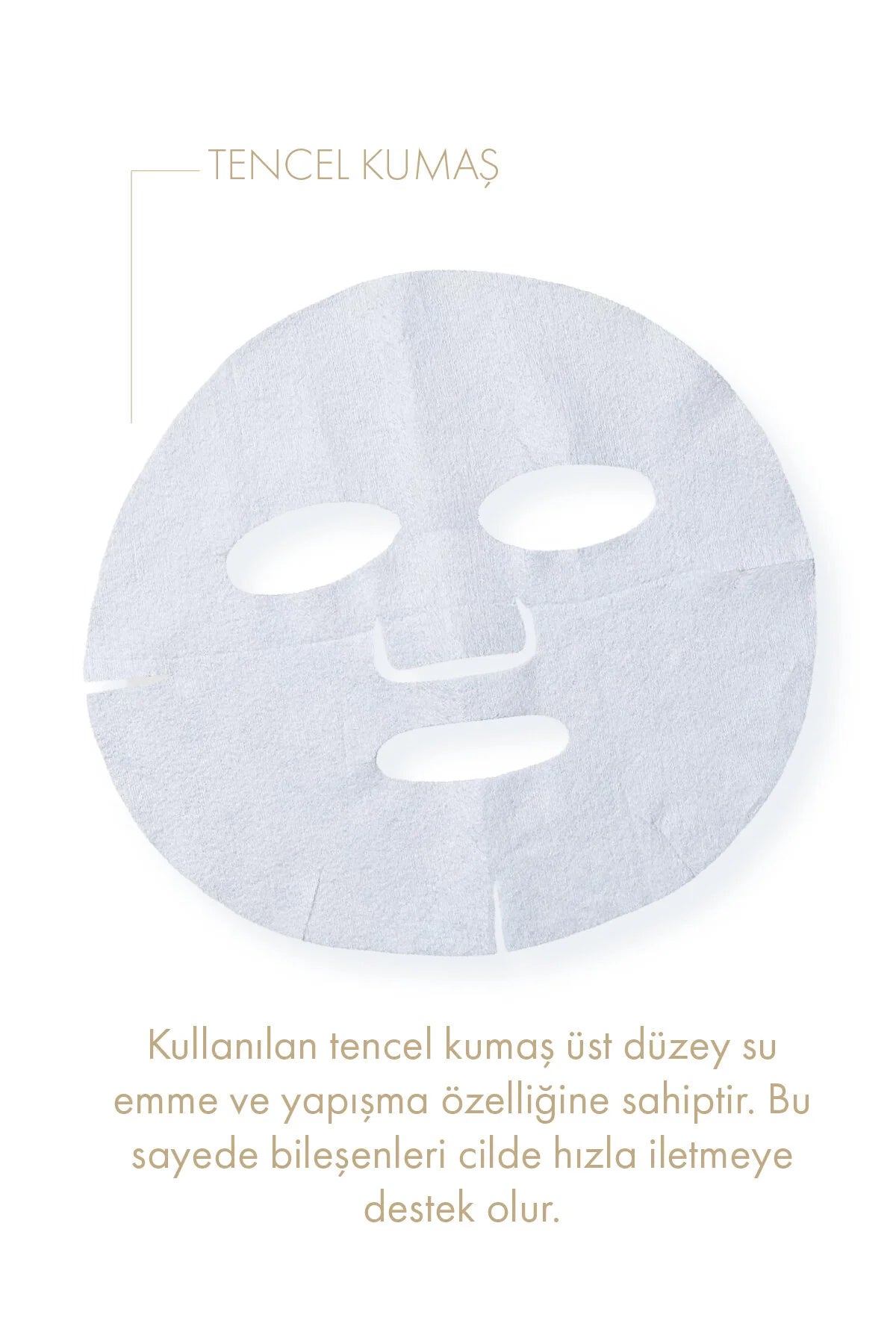 Dermal Pirinç Özlü Tek Kullanımlık Kağıt Yüz Maskesi