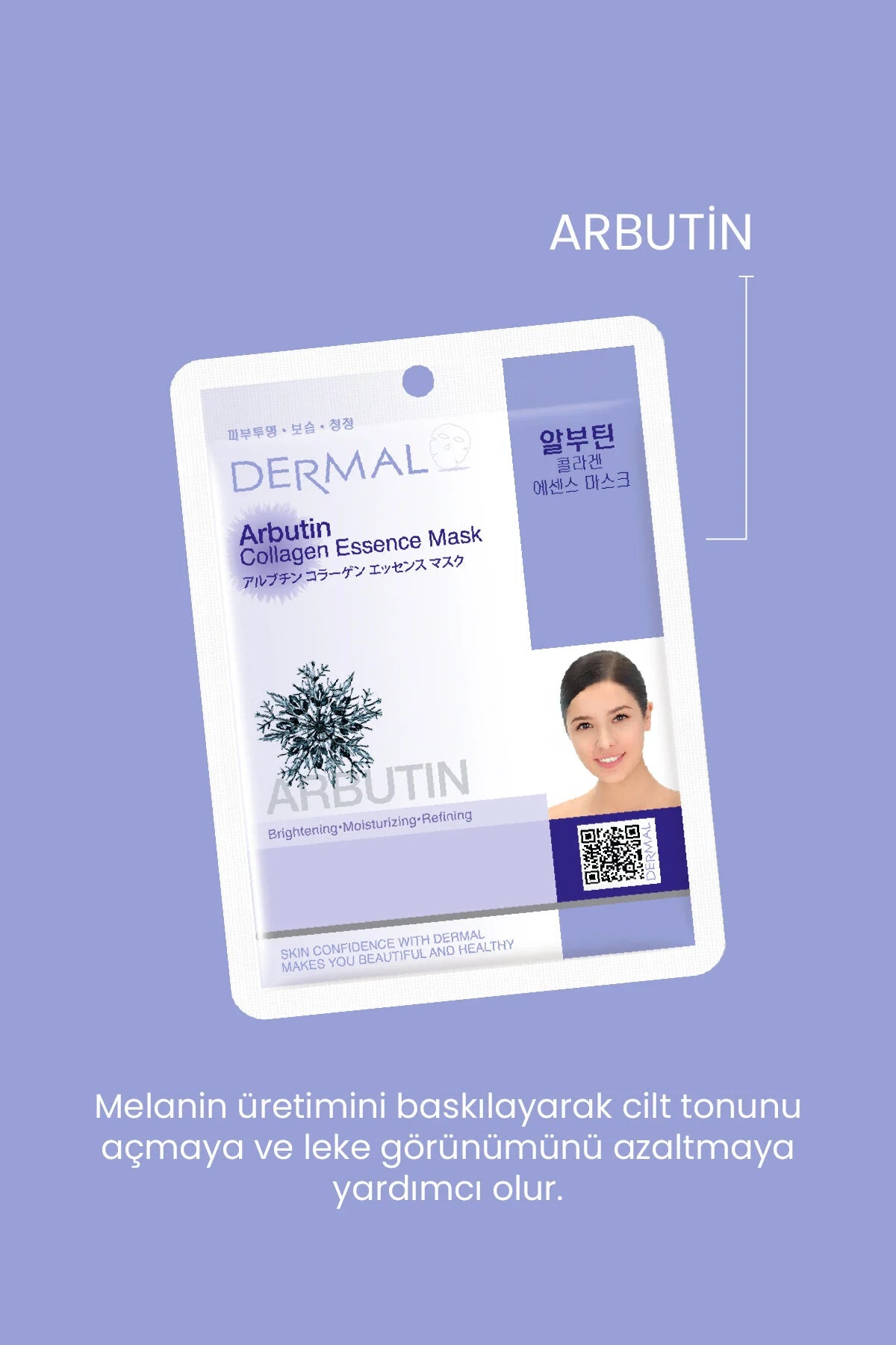 Dermal Arbutin Özlü Tek Kullanımlık Kağıt Yüz Maskesi