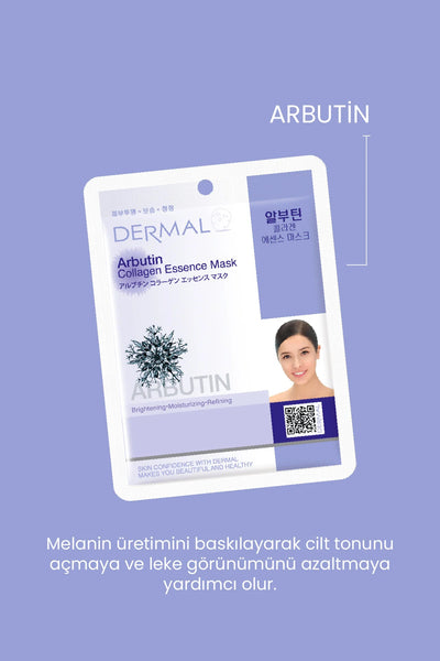 Dermal Arbutin Özlü Tek Kullanımlık Kağıt Yüz Maskesi